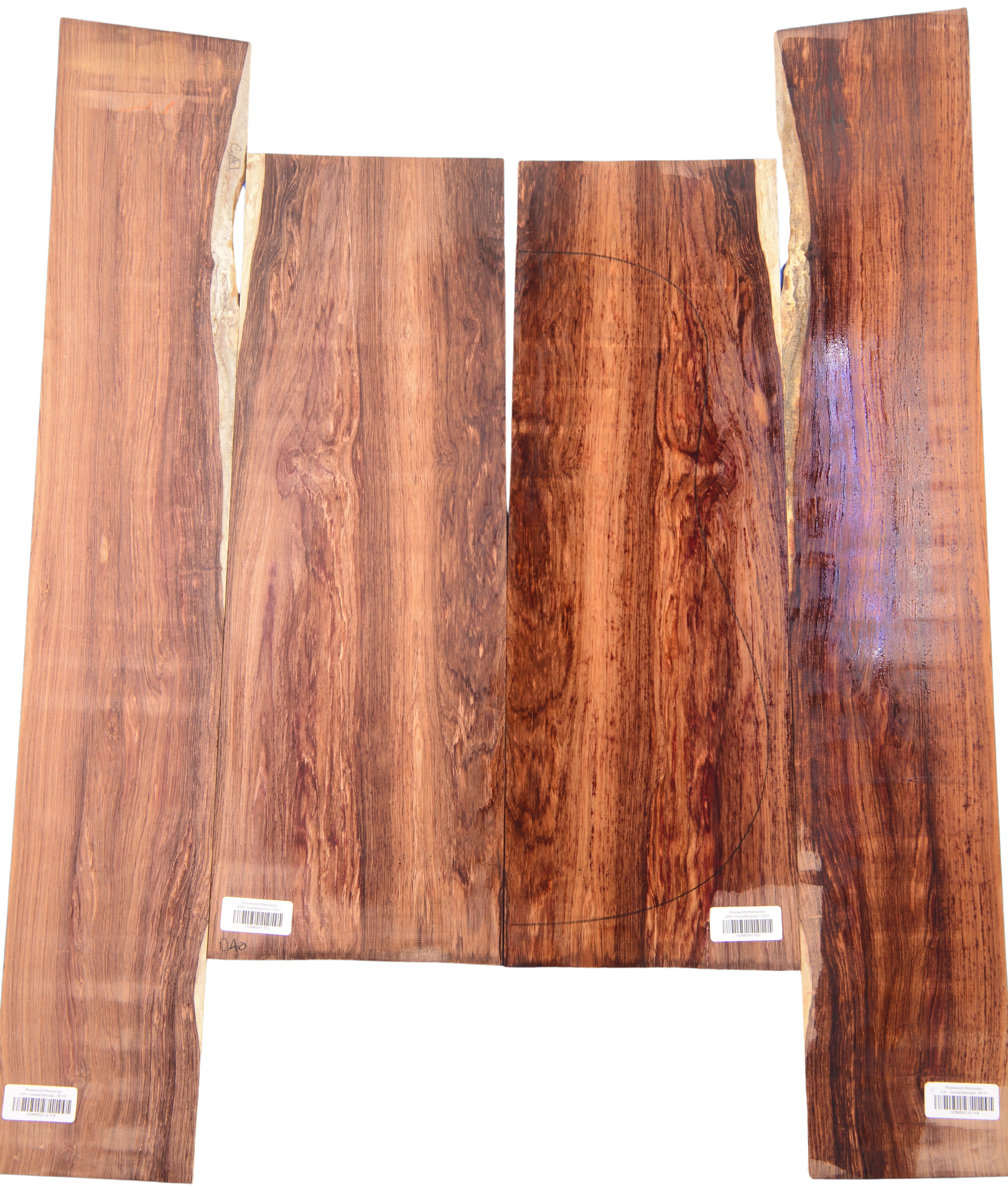 Rosewood (Honduras) GuitarSet4pcATC HONRW1.G.918