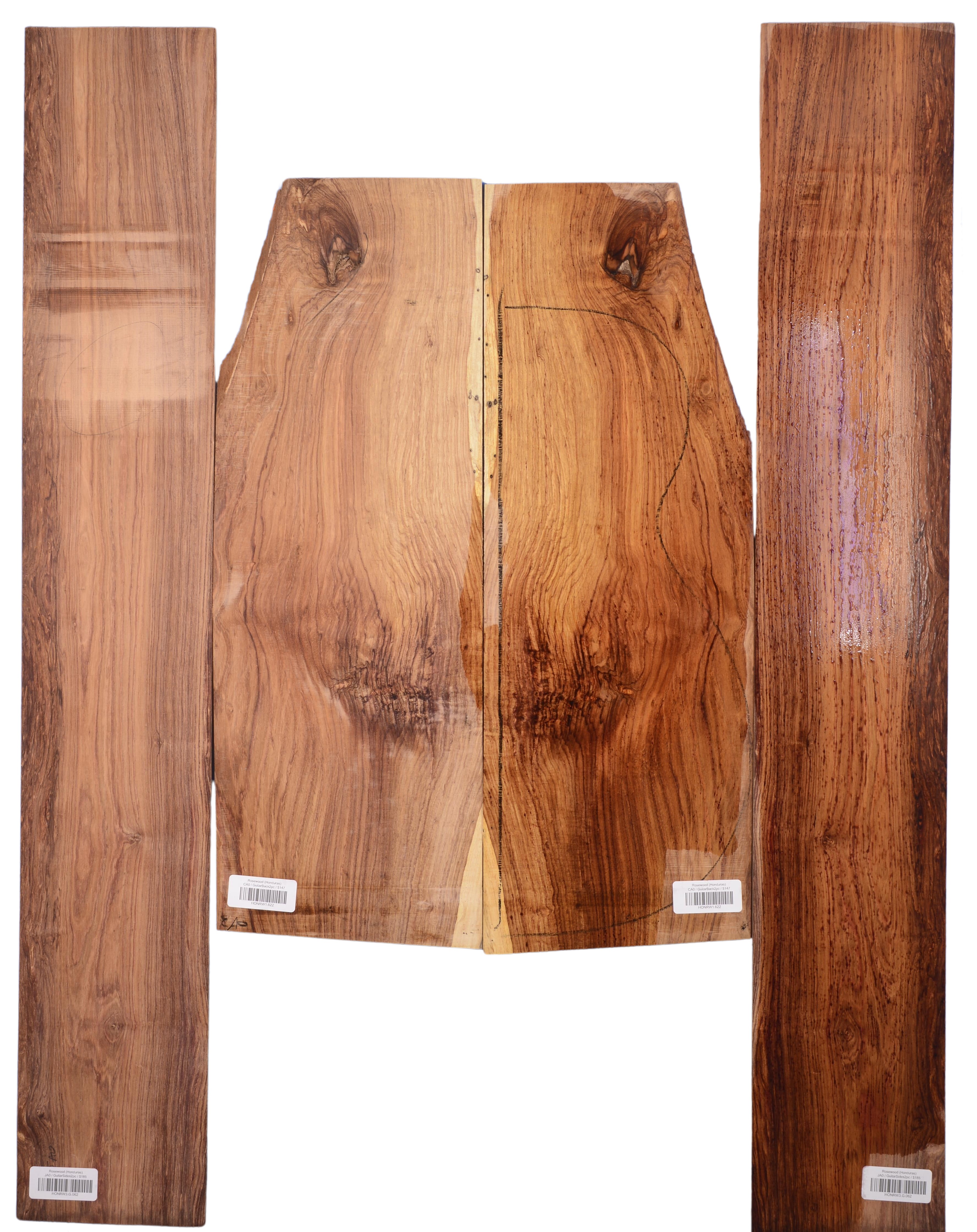 Rosewood (Honduras) GuitarSet4pcATC HONRW1.G.954