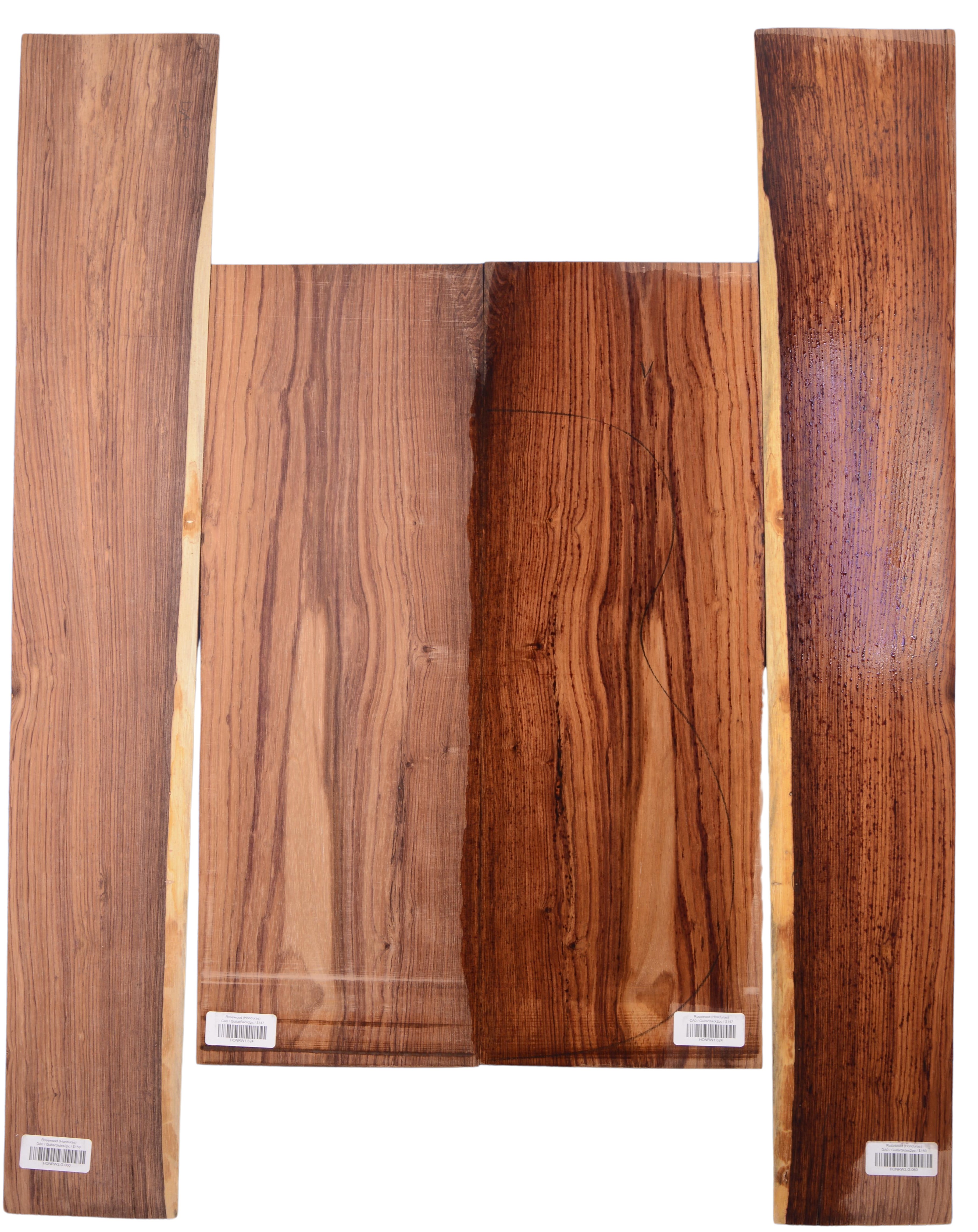 Rosewood (Honduras) GuitarSet4pcATC HONRW1.G.960