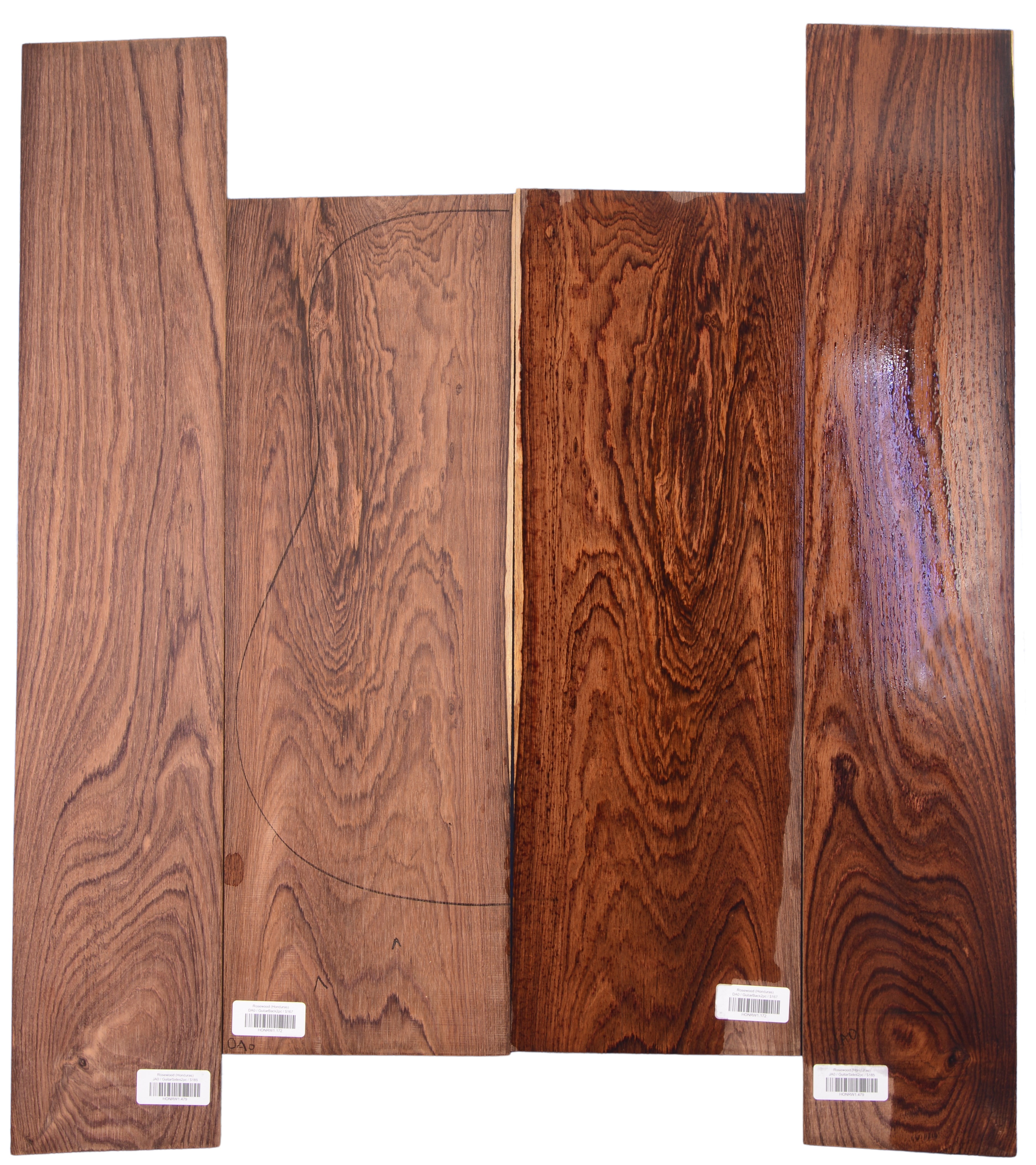 Rosewood (Honduras) GuitarSet4pcATC HONRW1.G.963