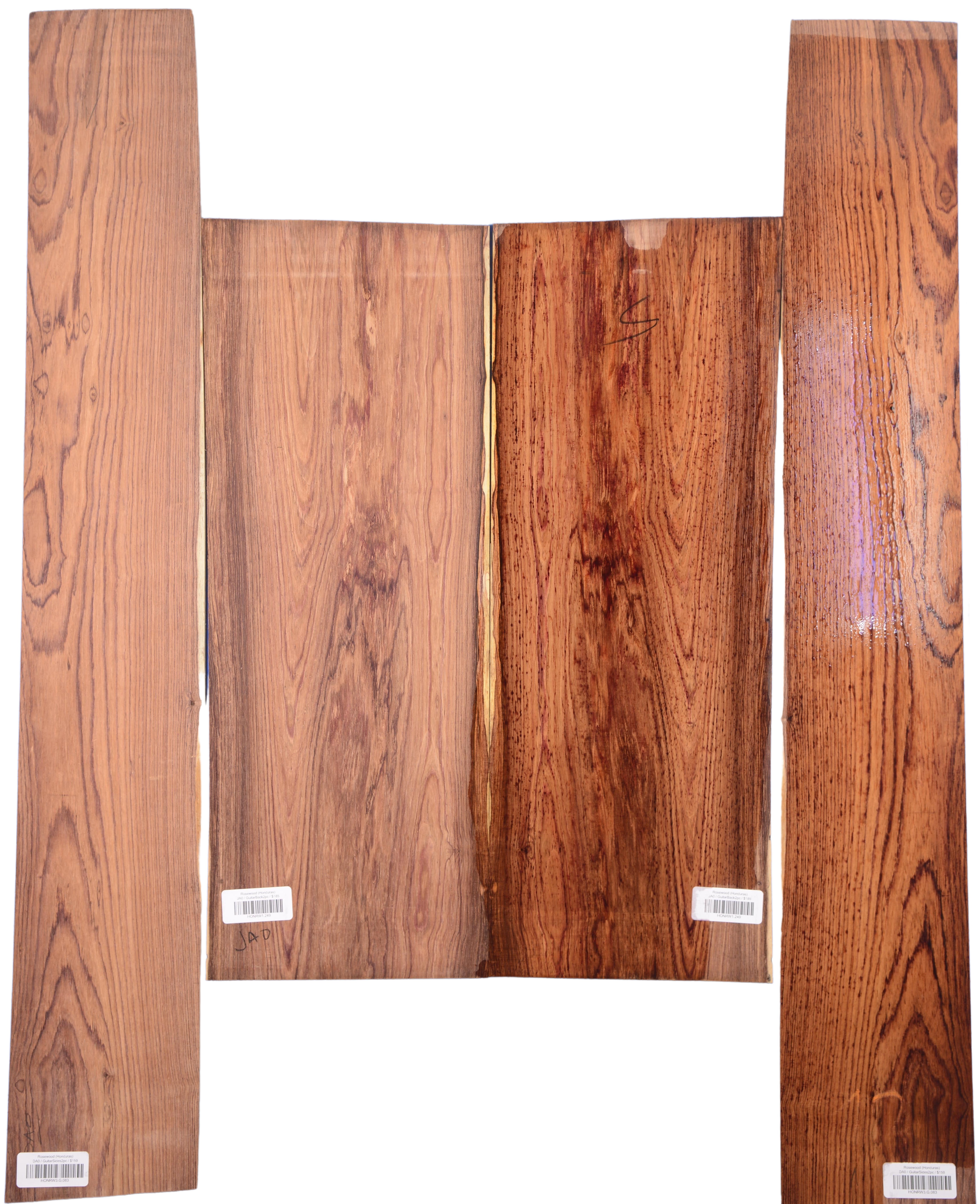 Rosewood (Honduras) GuitarSet4pcATC HONRW1.G.980