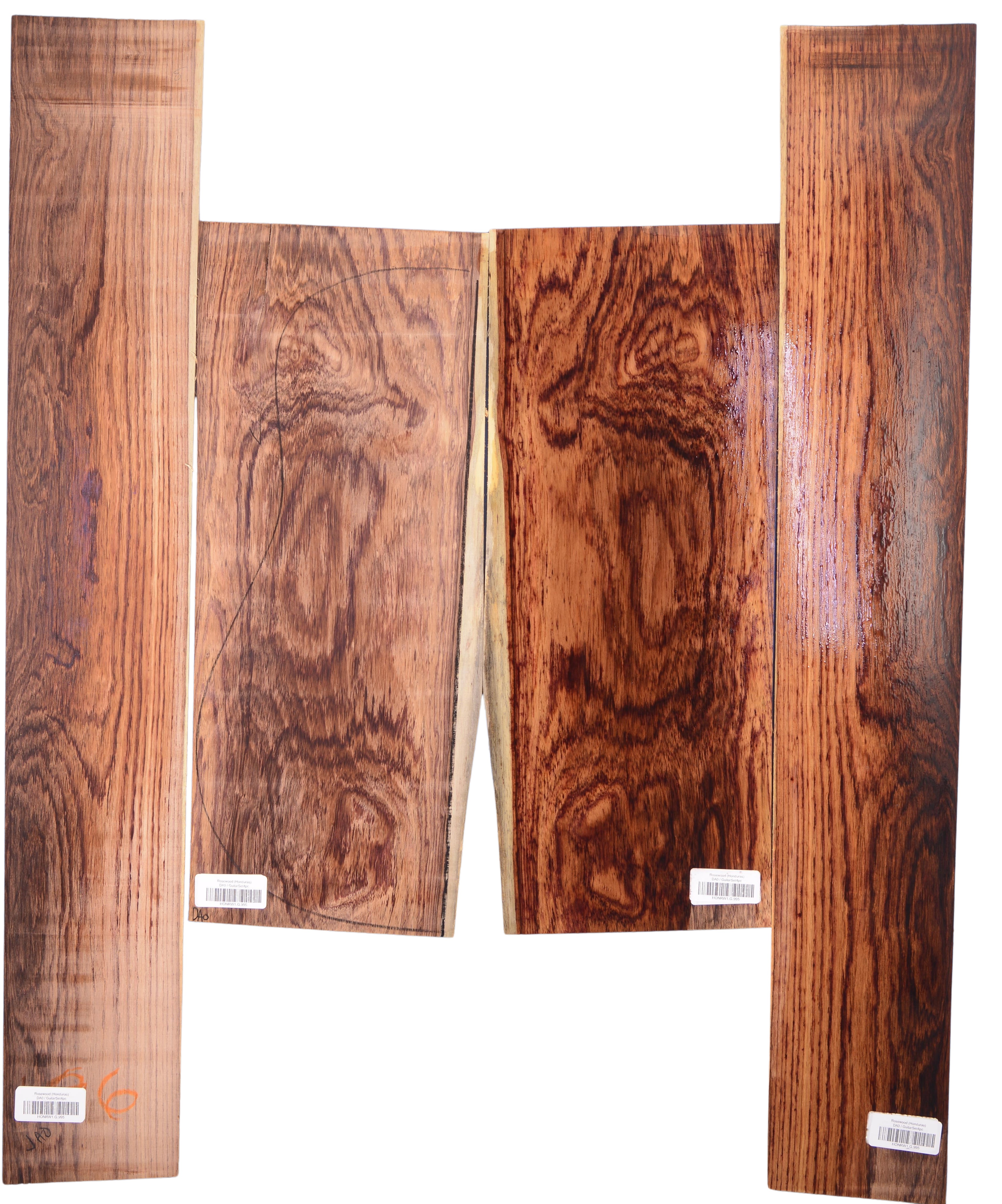 Rosewood (Honduras) GuitarSet4pcATC HONRW1.G.995