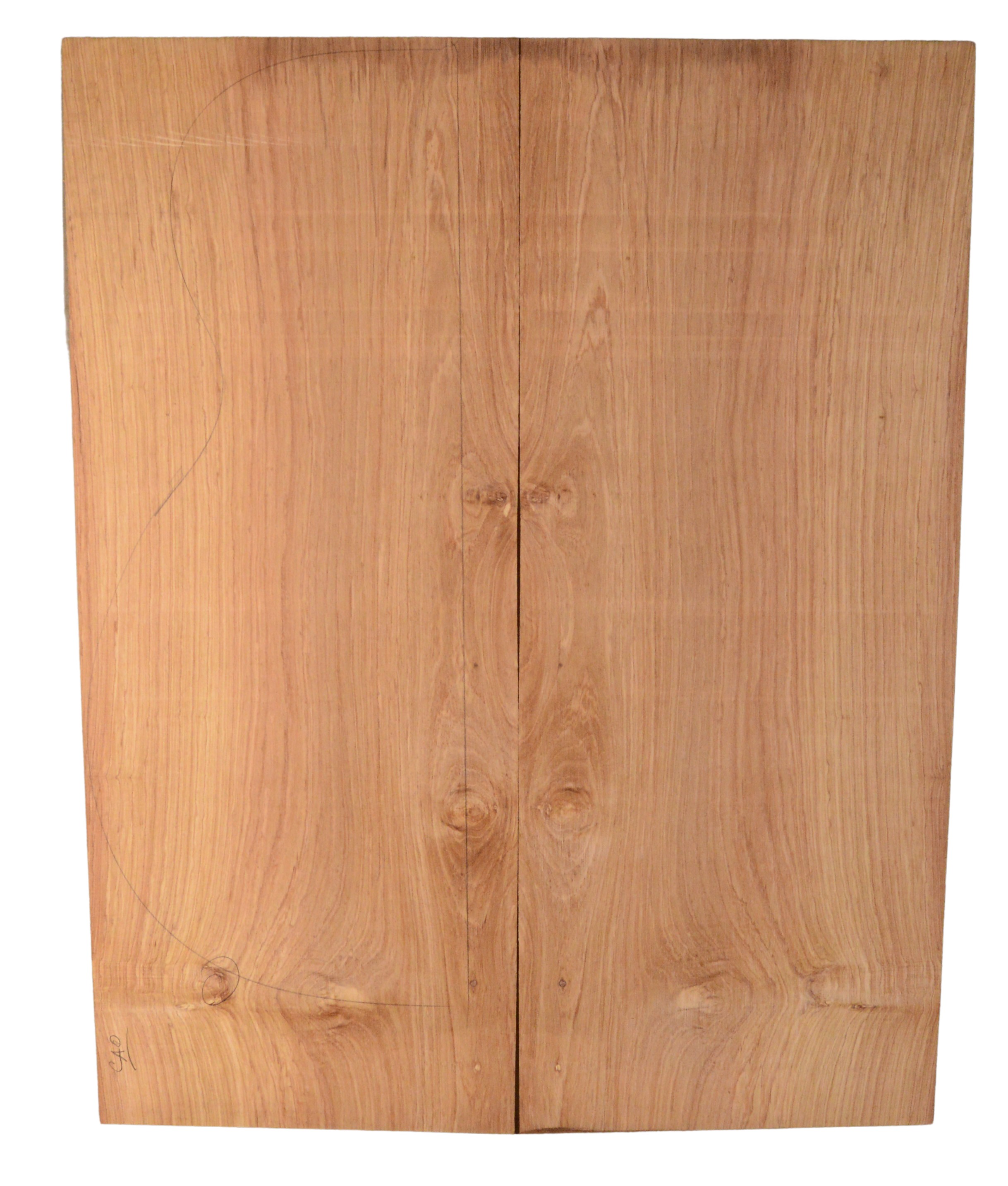 Rosewood (Honduras) GuitarBack2pcATC HONRW3.G.295