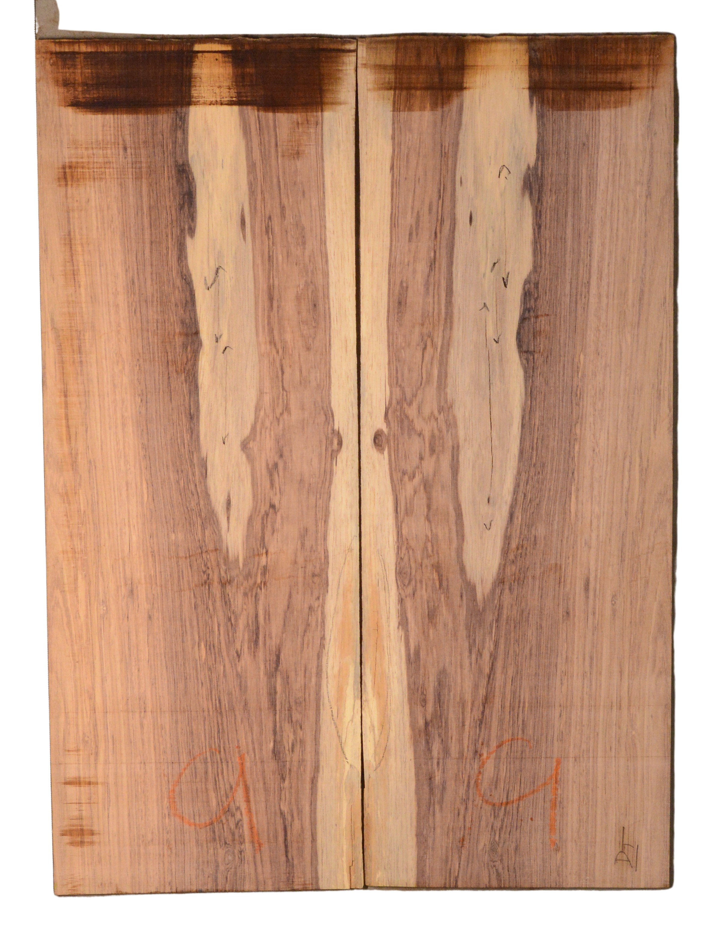 Rosewood (Honduras) GuitarSolidBodyTopATC HONRW3.G.408