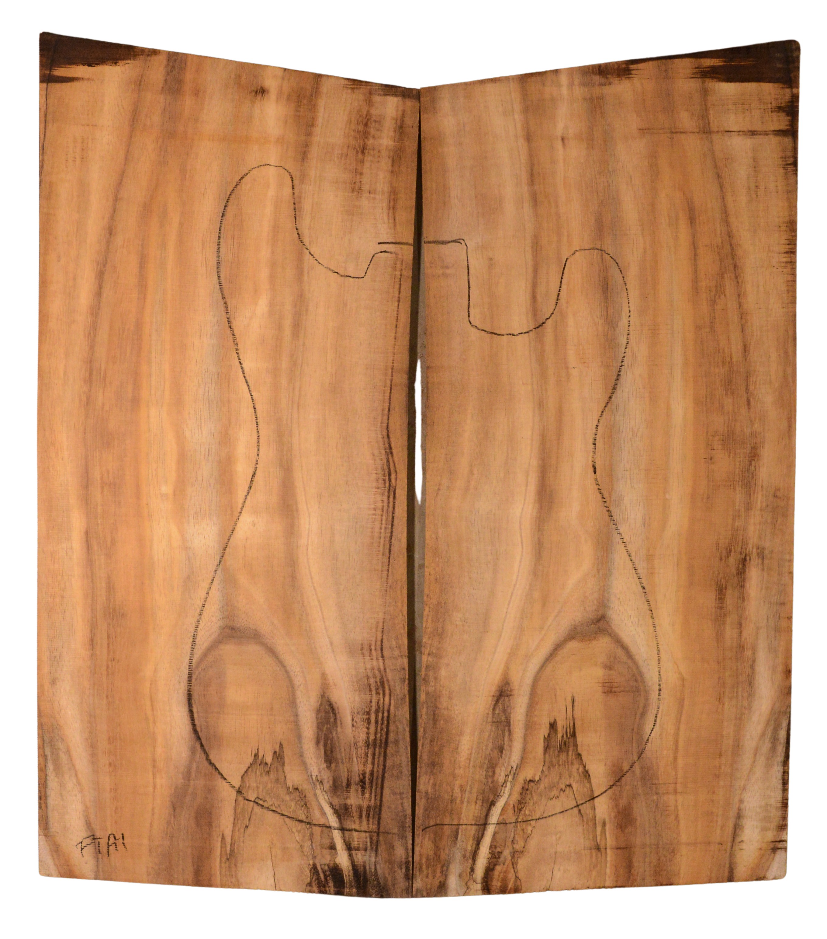 Koa GuitarSolidBodyTopATC KOASB.G.004