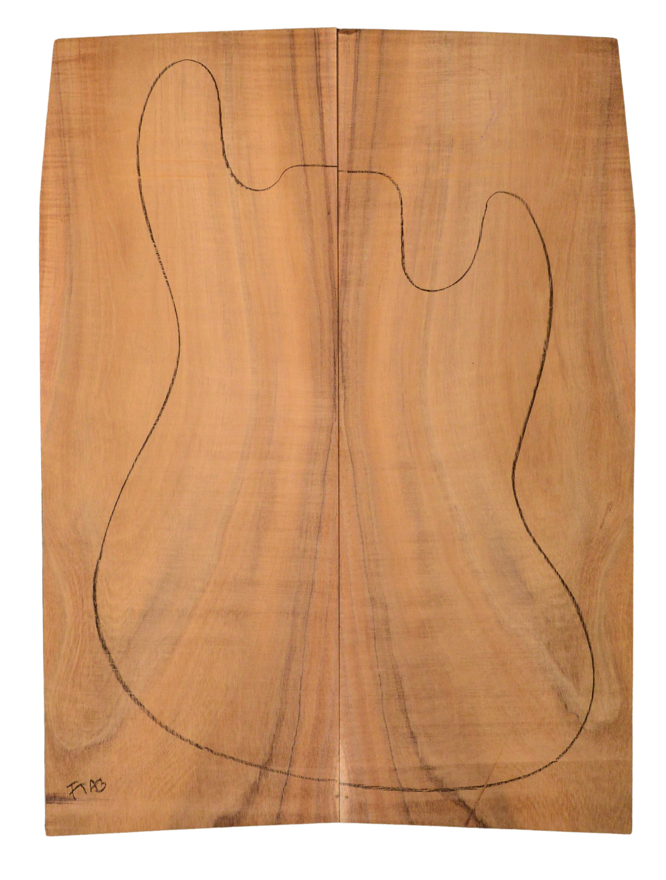 Koa GuitarSolidBodyTopATC KOASB.G.057