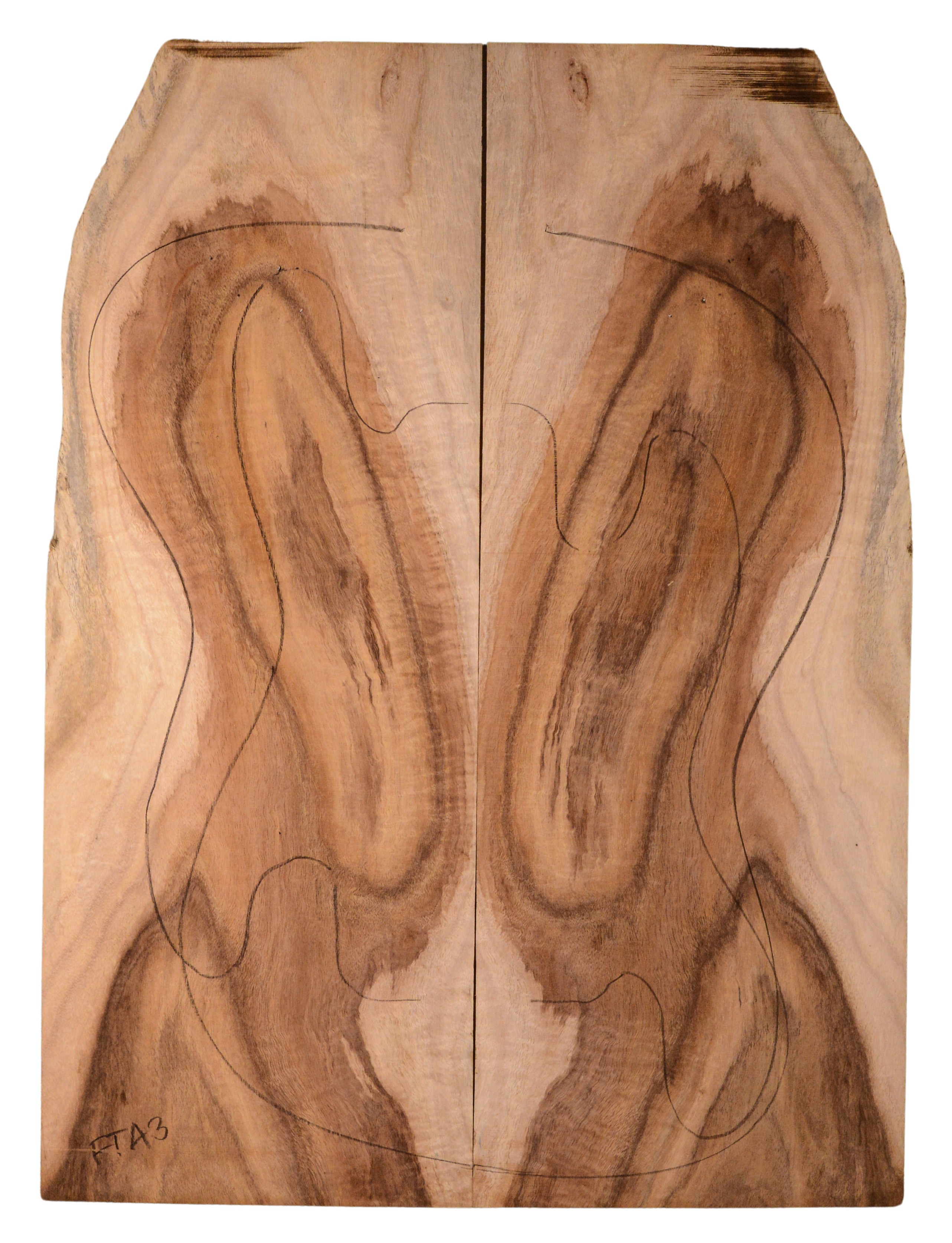 Koa GuitarSolidBodyTopATC KOASB.G.059