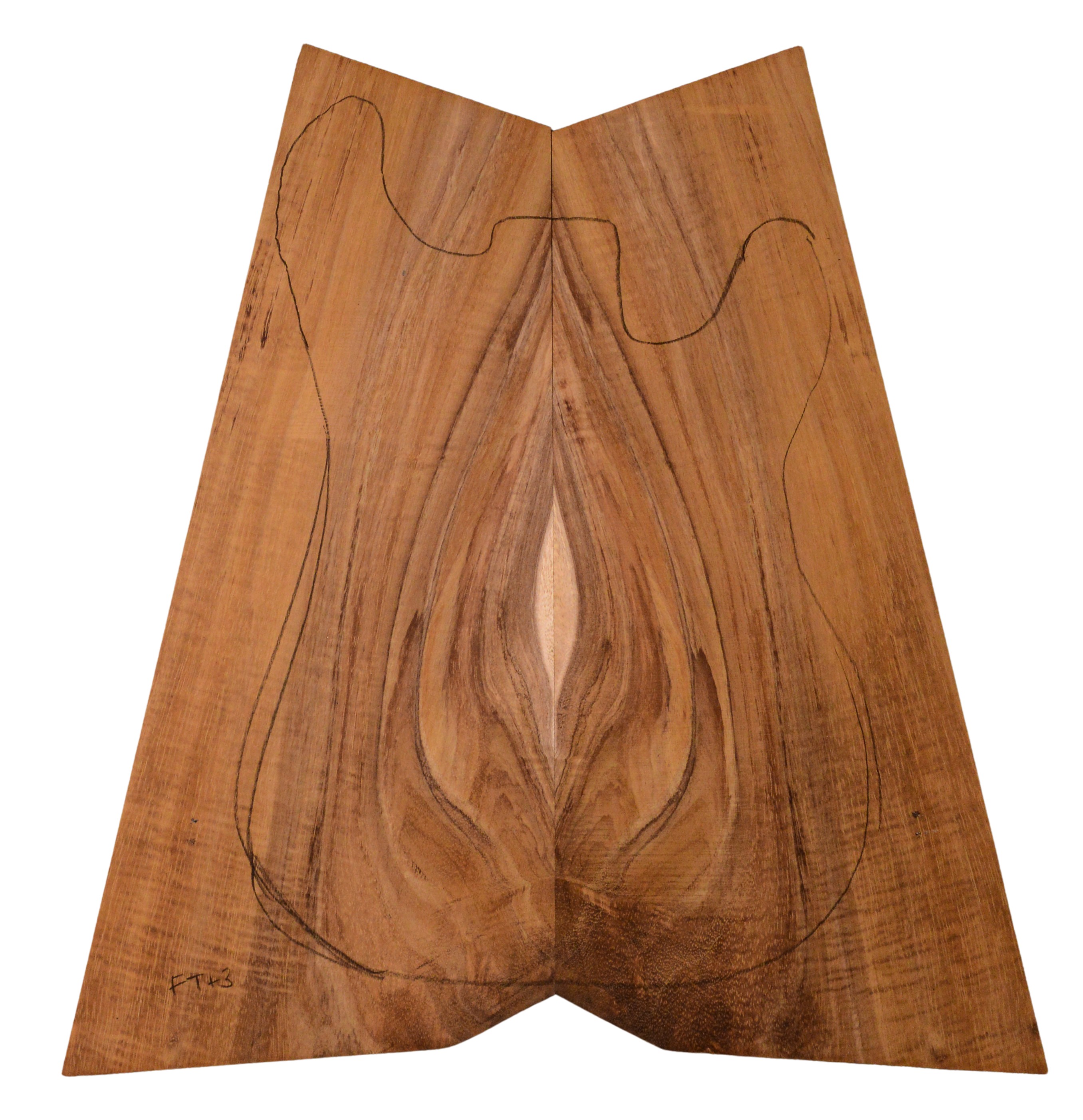 Koa GuitarSolidBodyTopATC KOASB.G.075