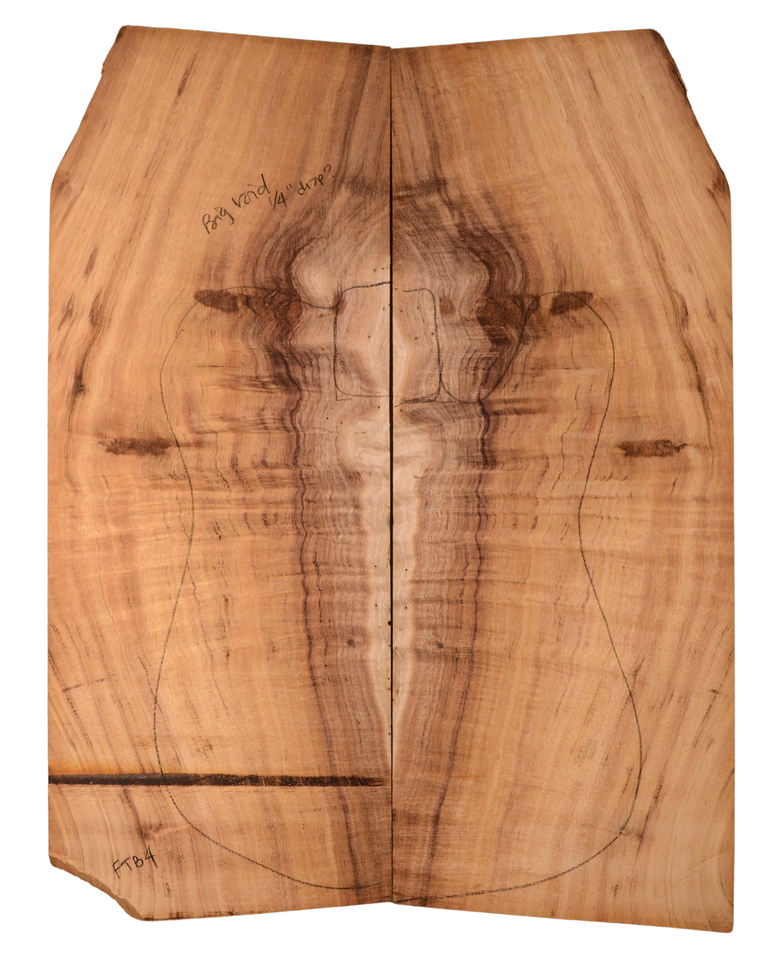 Koa GuitarSolidBodyTopATC KOASB.G.086