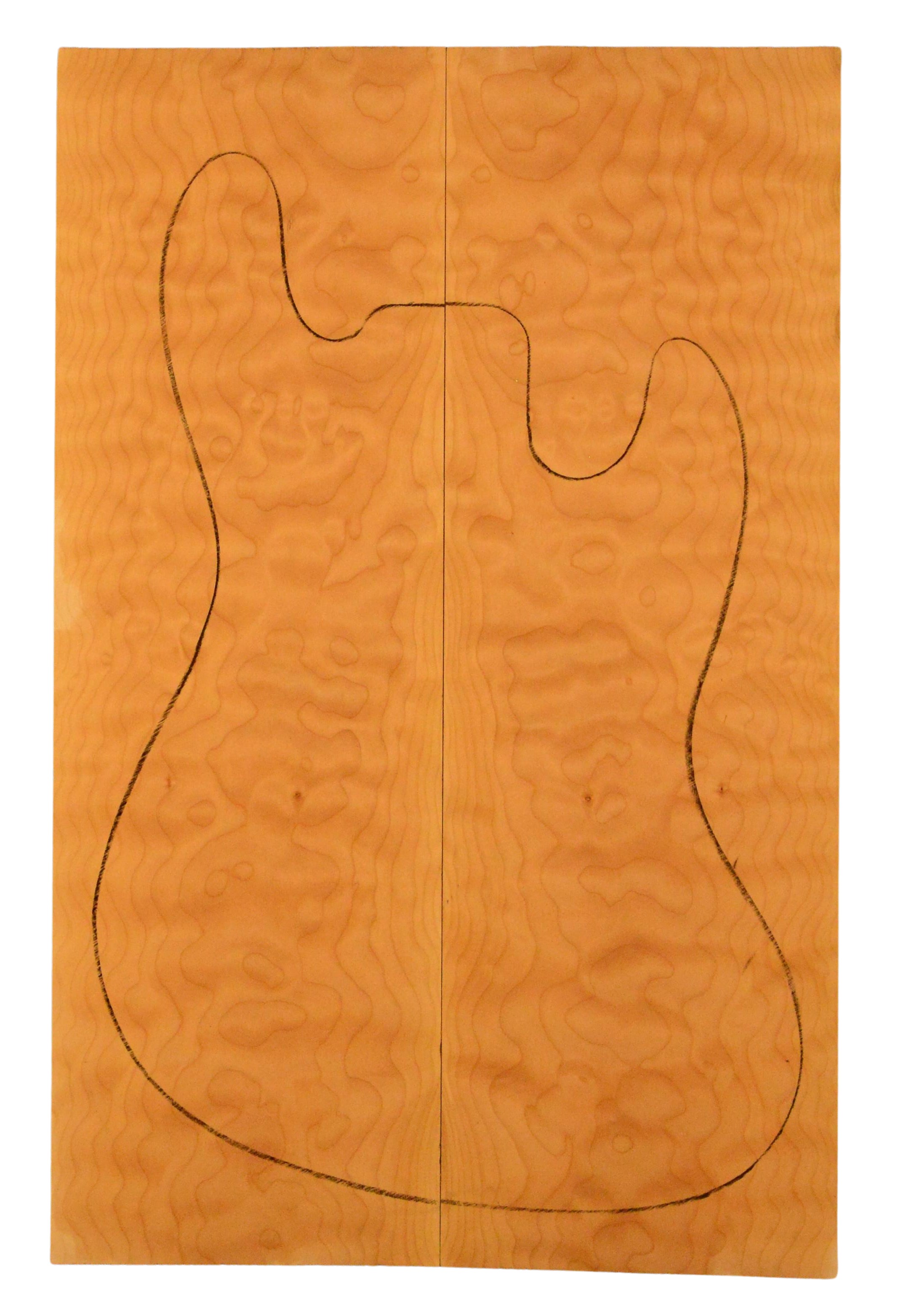 Maple (Big Leaf) GuitarSolidBodyTopATC L015805.G.004