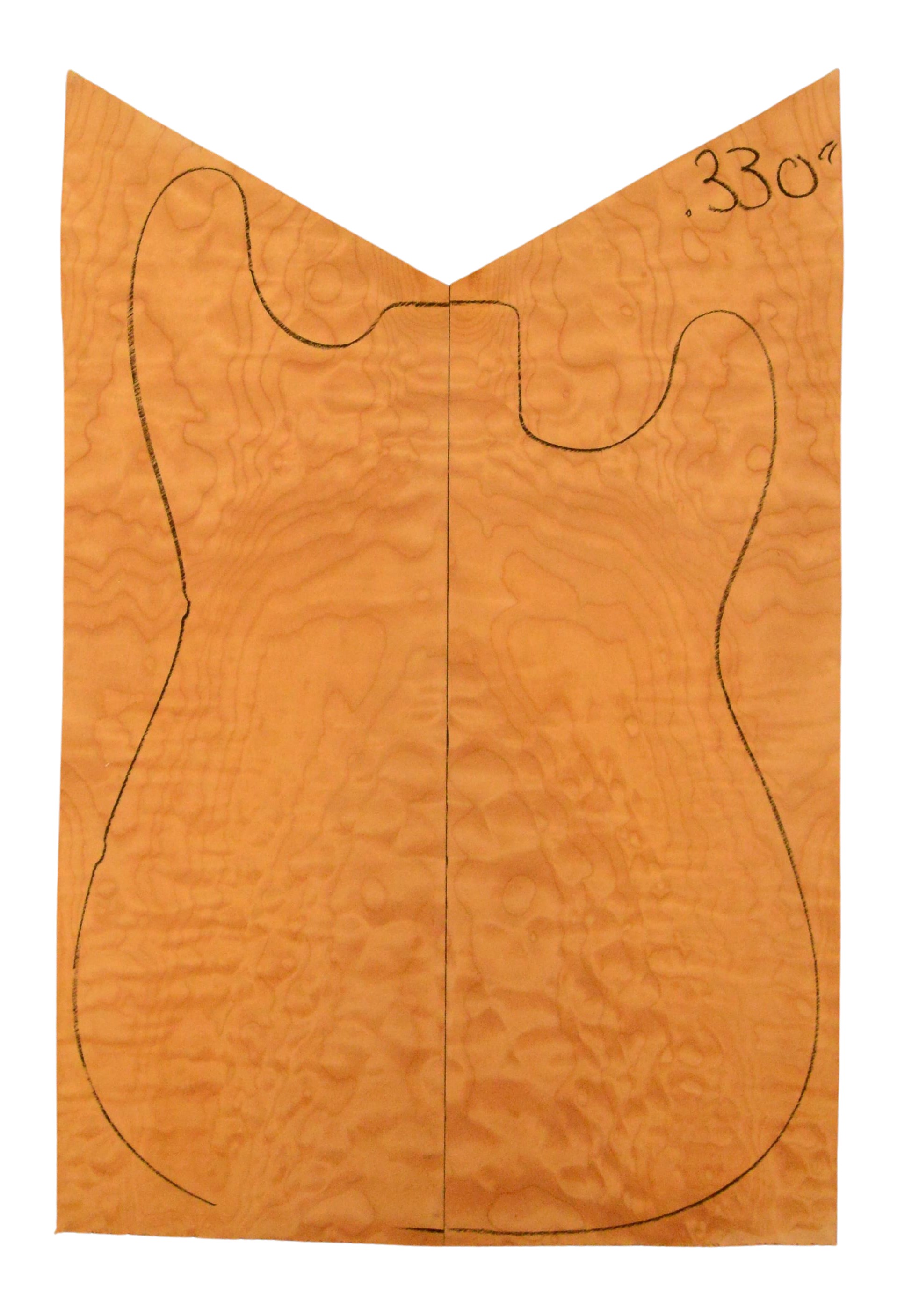 Maple (Big Leaf) GuitarSolidBodyTopATC L015805.G.010