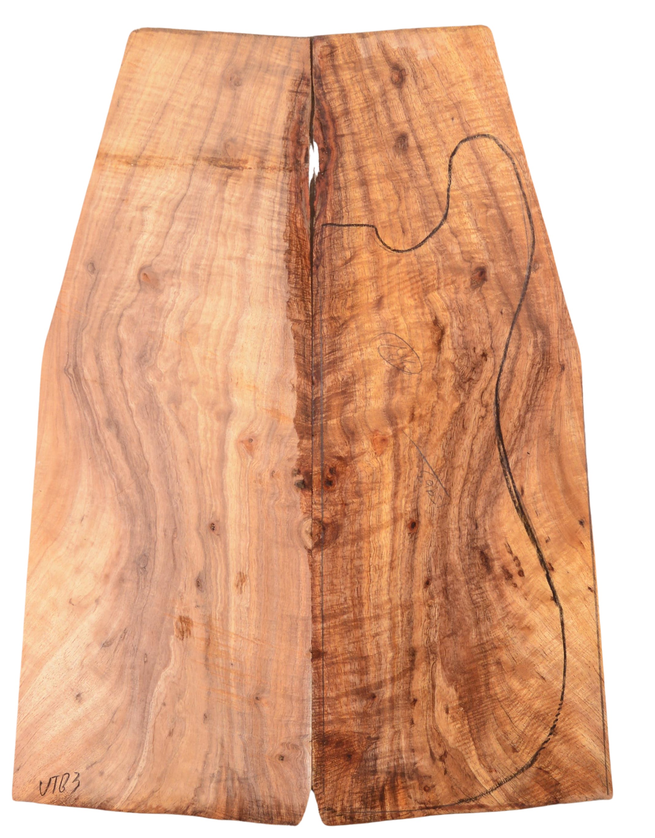 Blackwood (Tasmanian) GuitarSolidBodyTopATC L020038.G.017