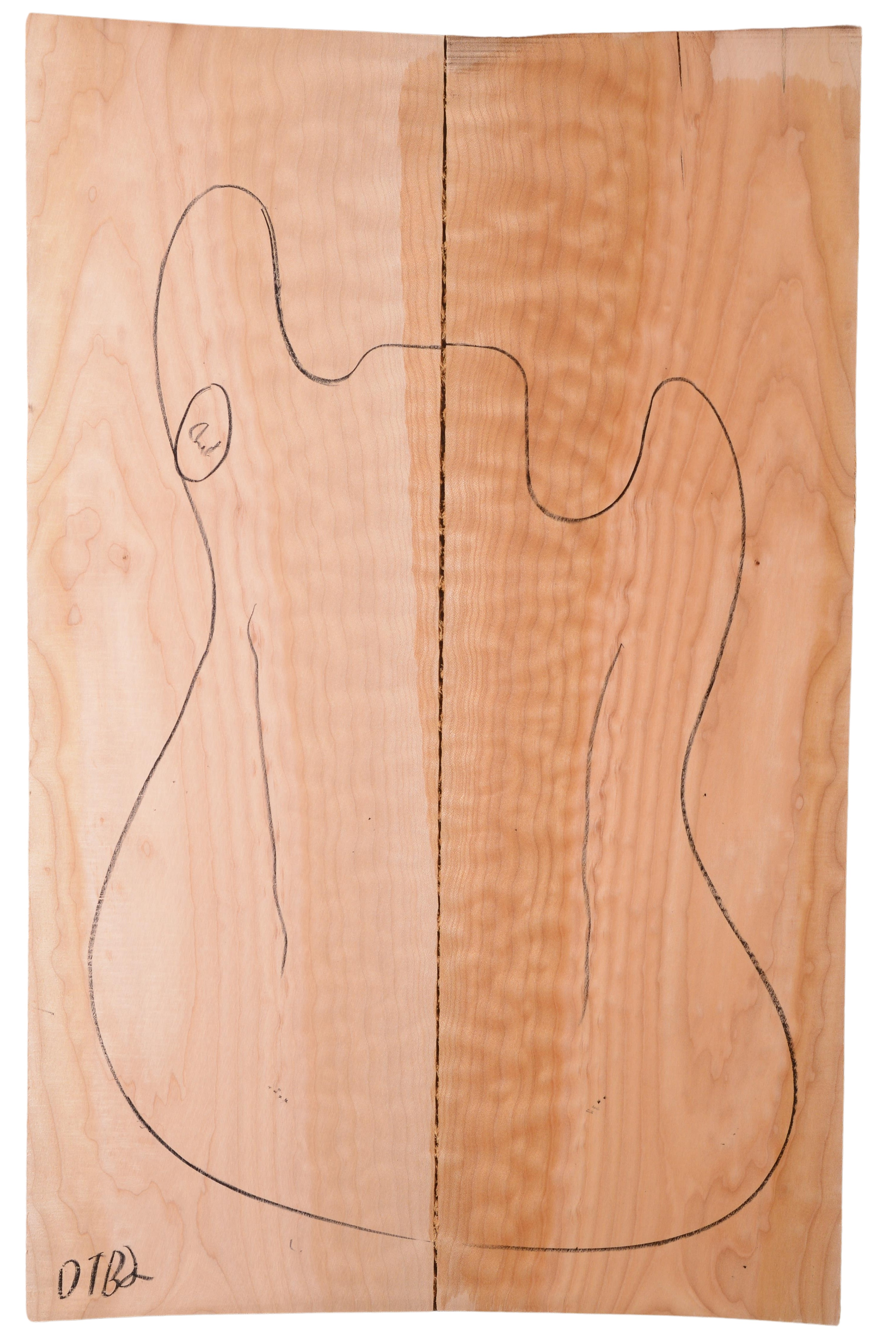 Maple (Big Leaf) GuitarSolidBodyTopATC L022966.G.023