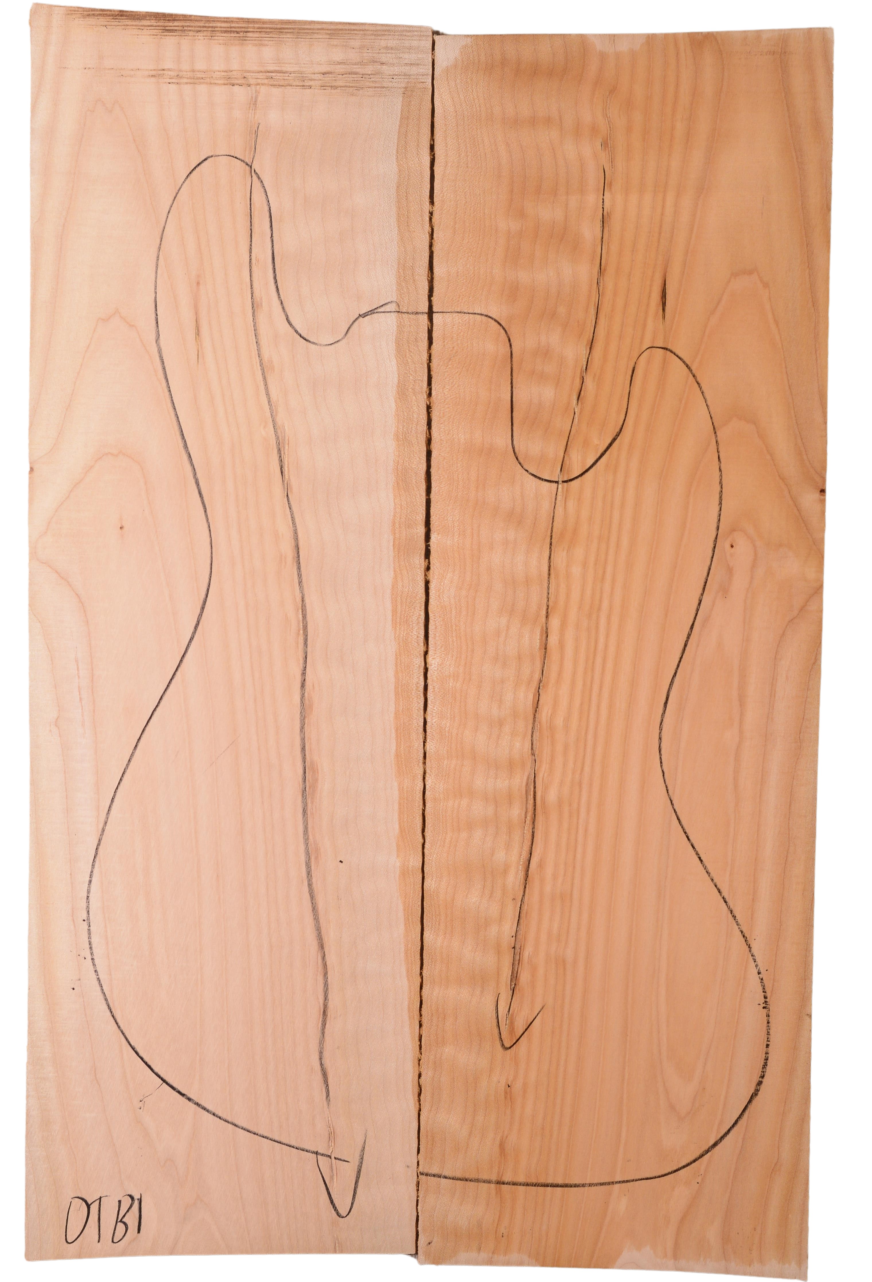 Maple (Big Leaf) GuitarSolidBodyTopATC L022966.G.025