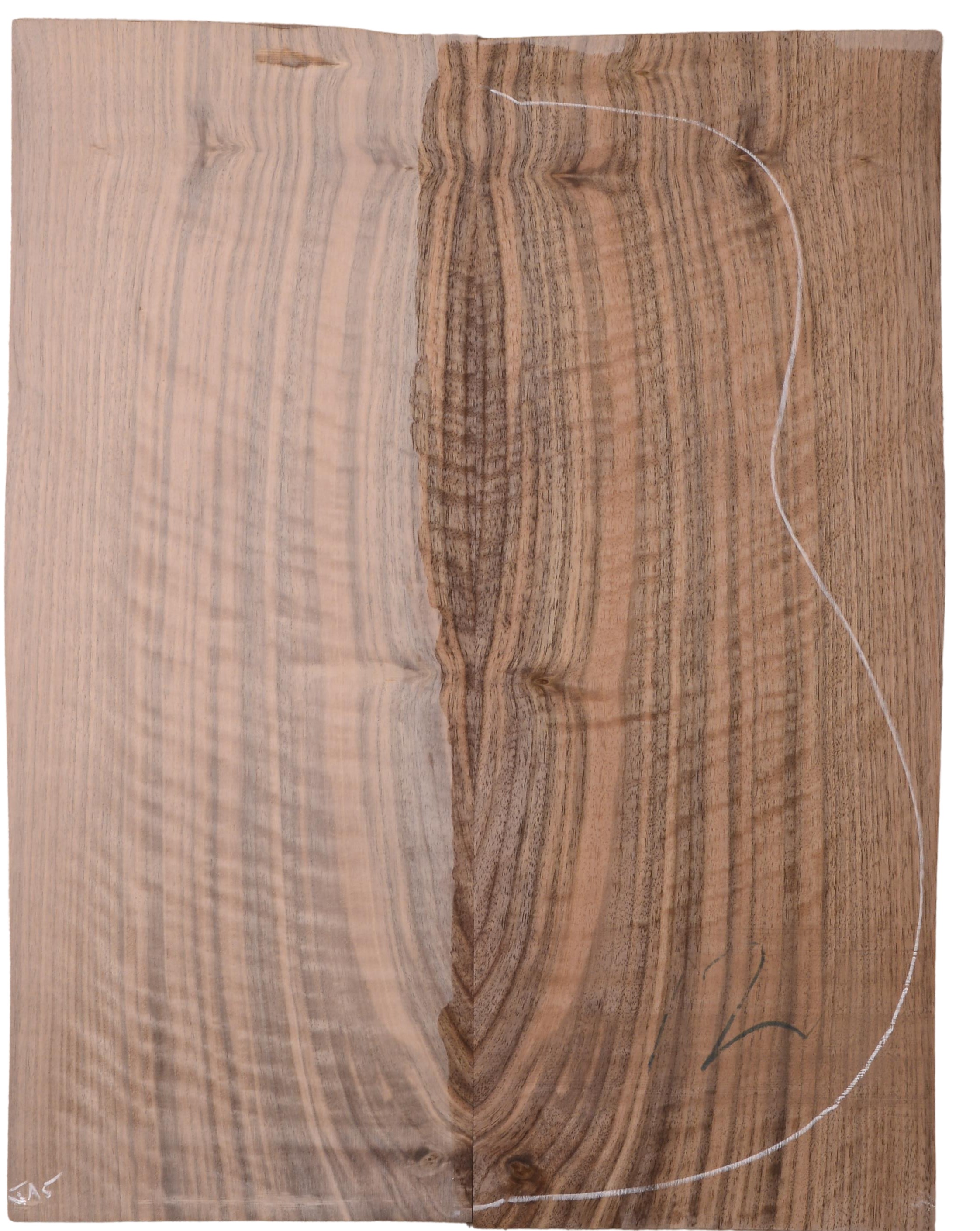 Walnut (English) GuitarBack2pcATC L022974.G.009