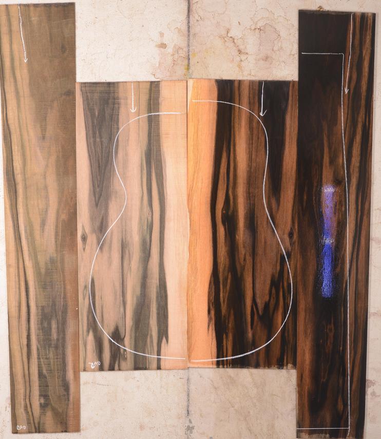 Ebony (Macassar) GuitarSet4pcATC L022977.G.005