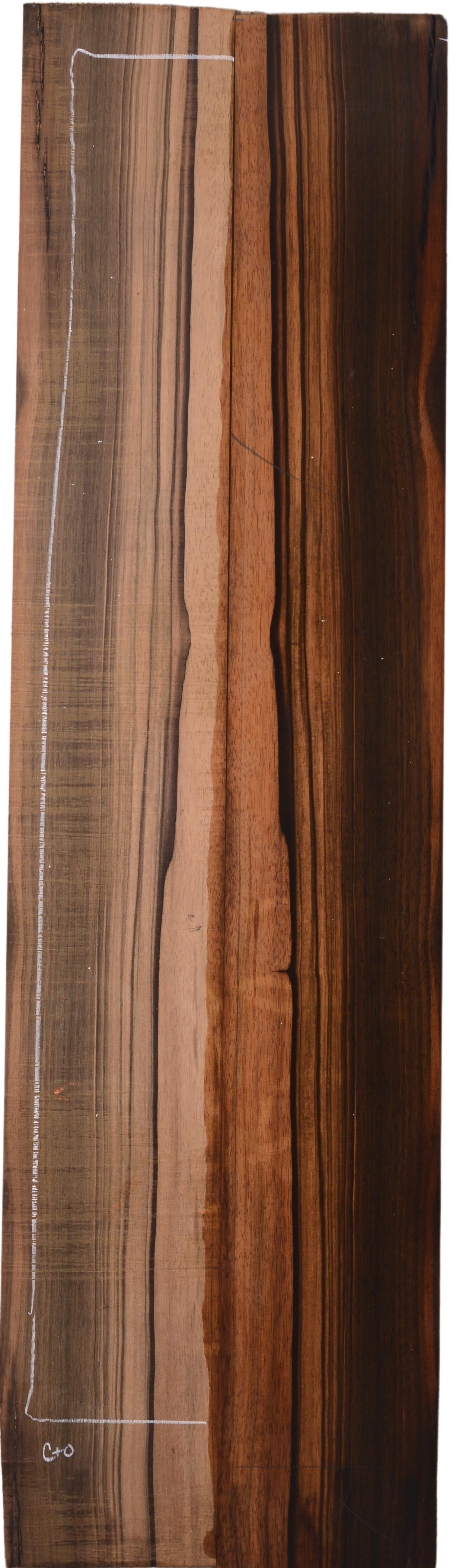 Ebony (Macassar) GuitarSides2pcATC L022977.G.010