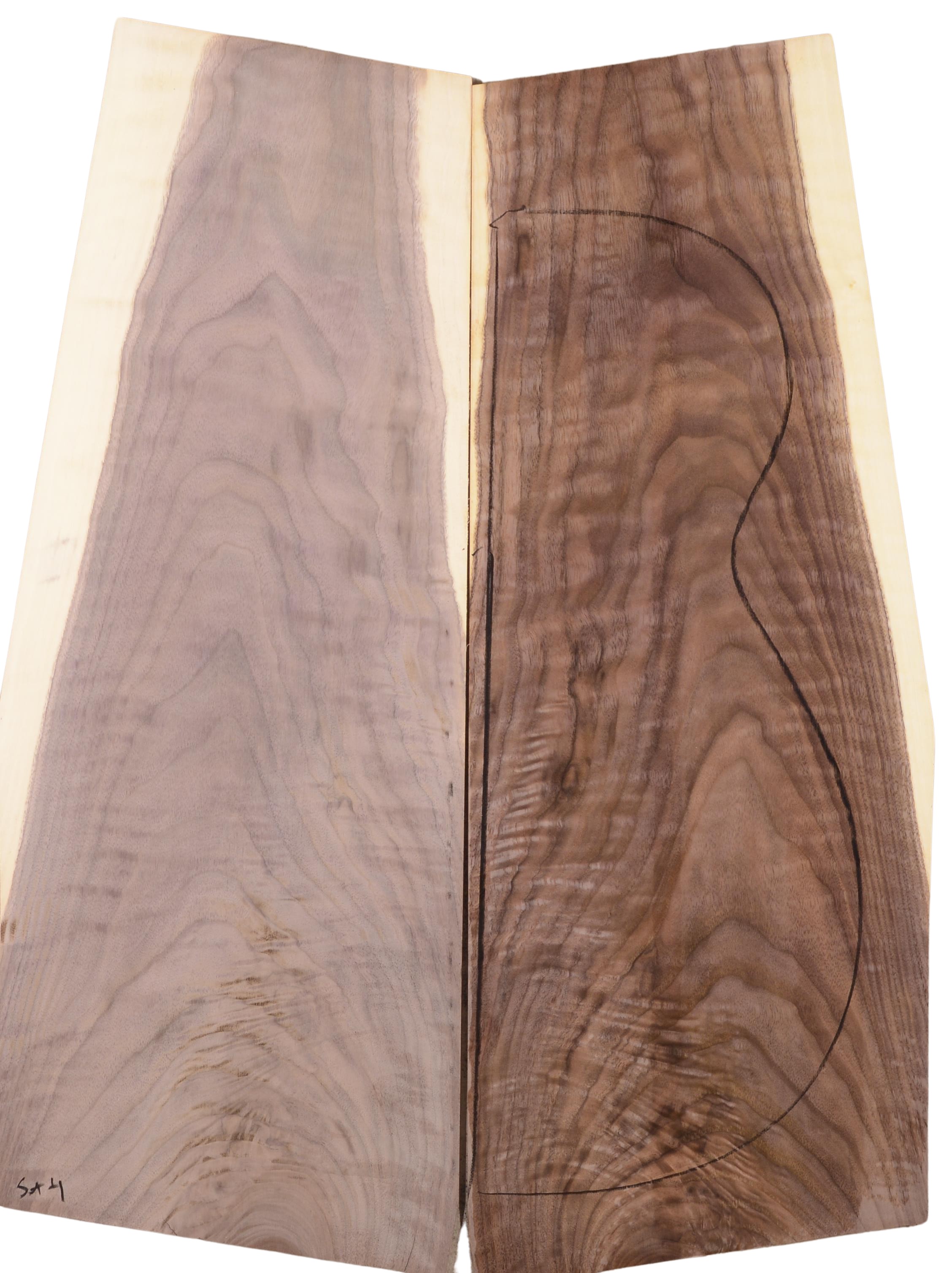 Walnut (Black) GuitarBack2pcATC L022978.G.030