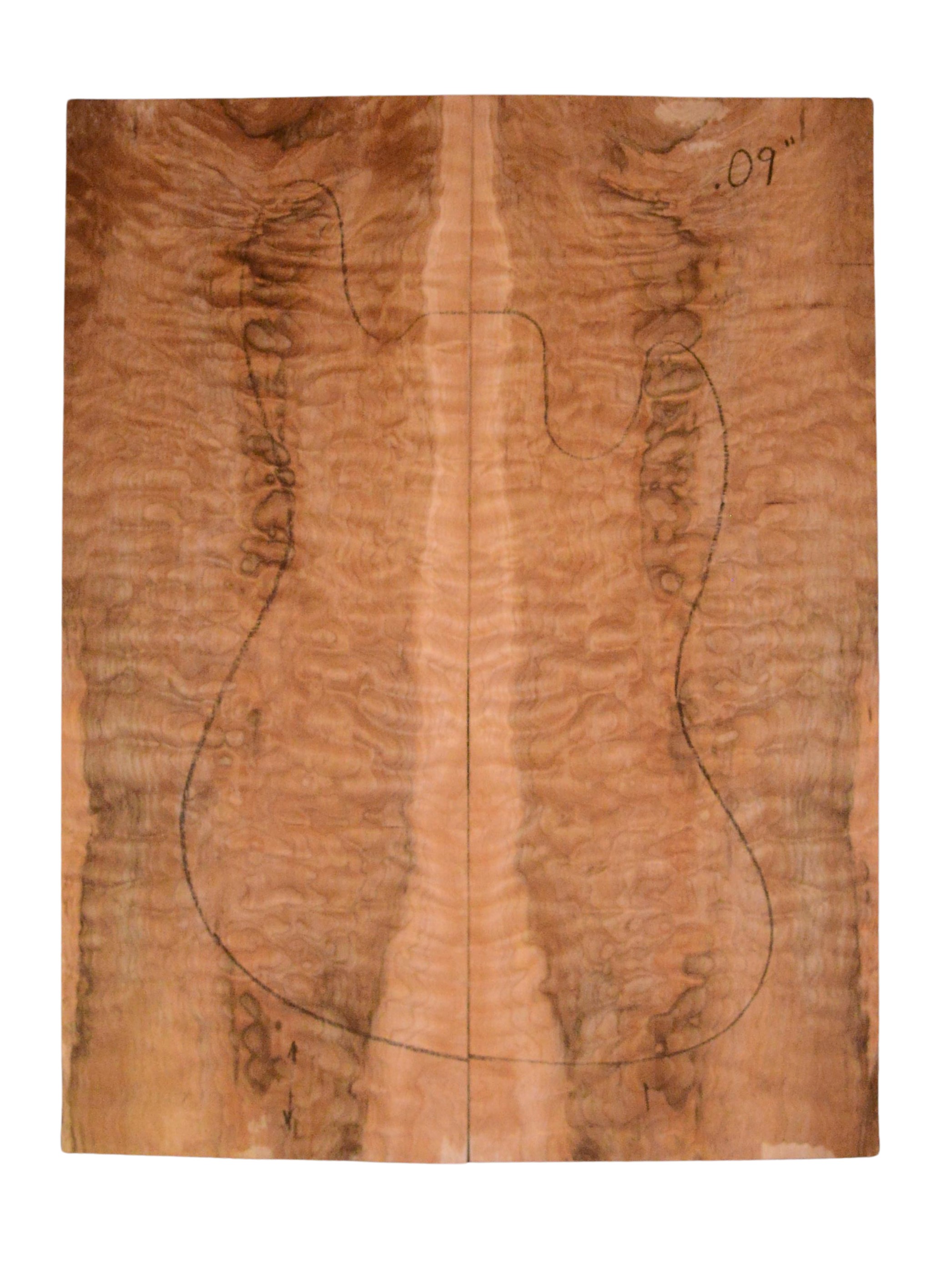 Maple (Big Leaf) GuitarSolidBodyTopATC L020978.G.009