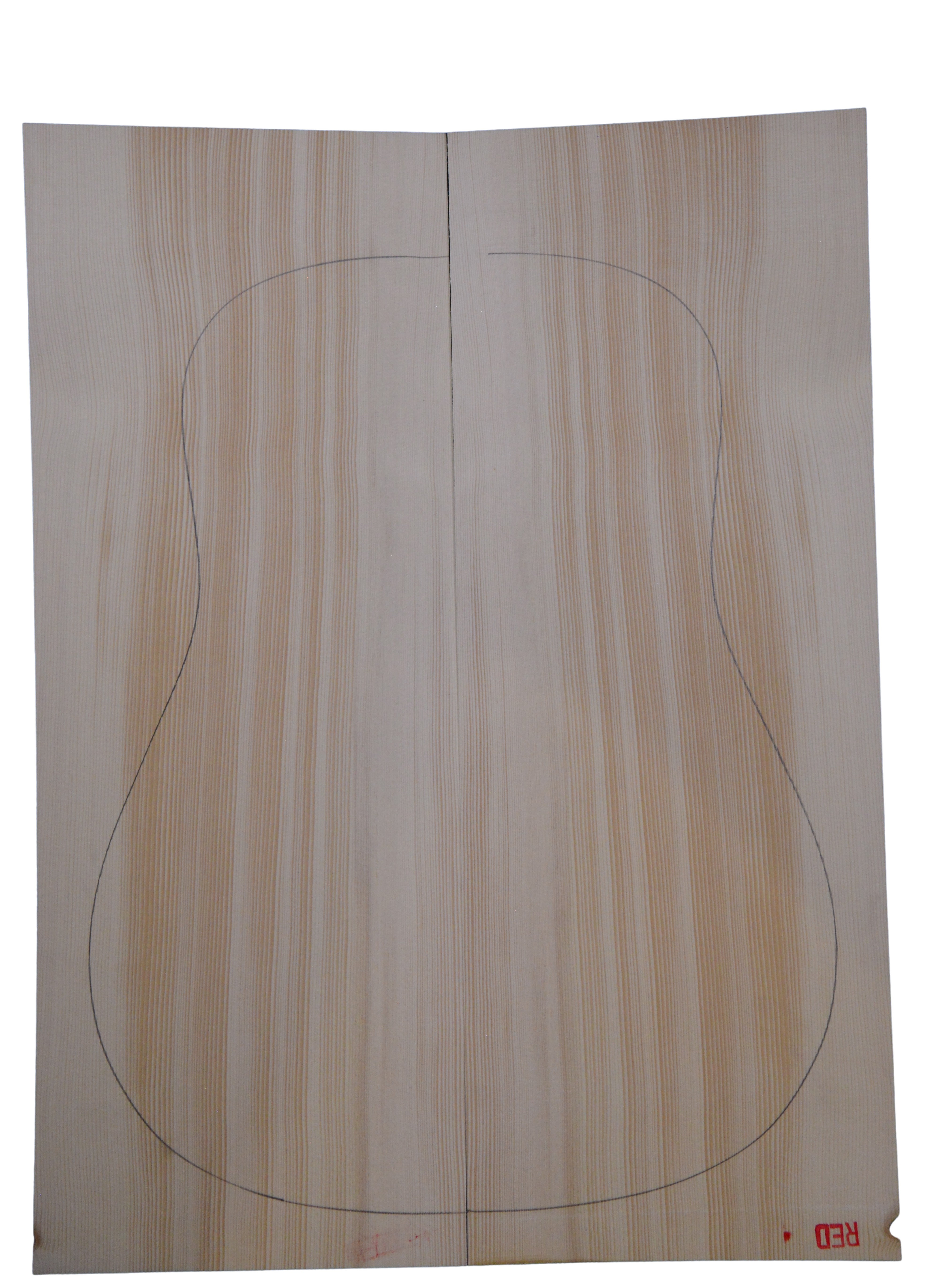 Spruce (Red) GuitarSoundboard L026346.G.181