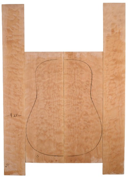 Maple (Big Leaf) GuitarSet4pcATC L20082.G.001