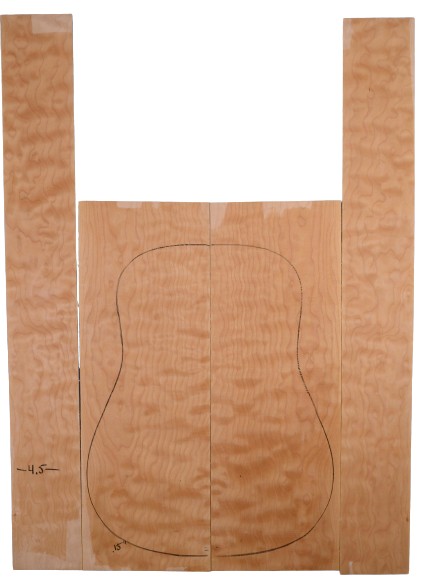 Maple (Big Leaf) GuitarSet4pcATC L20082.G.012