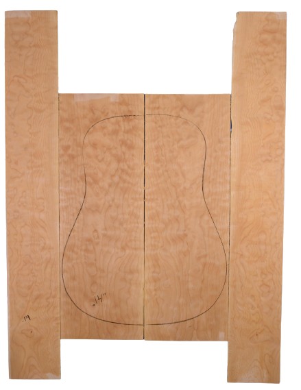 Maple (Big Leaf) GuitarSet4pcATC L20082.G.028