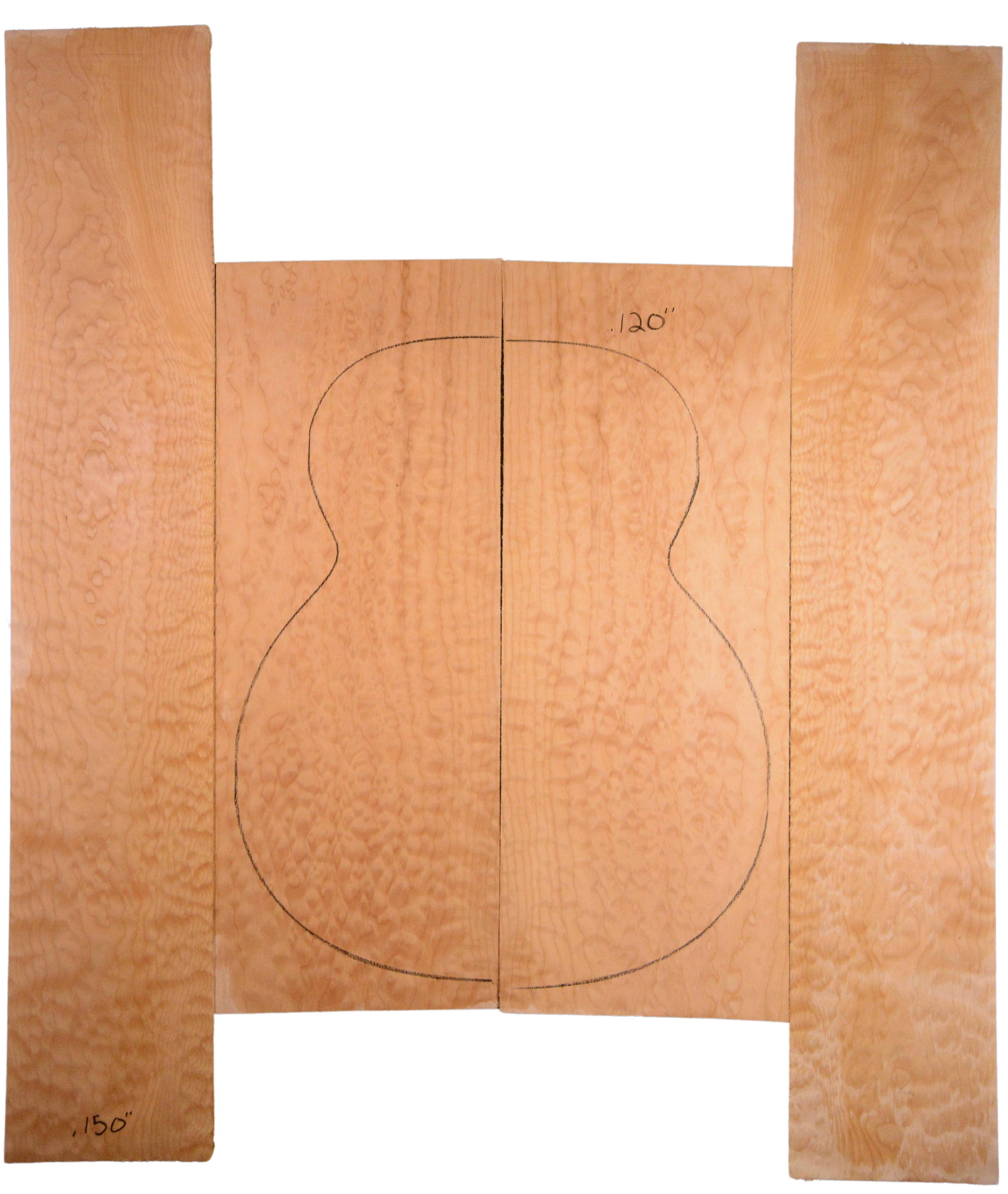 Maple (Big Leaf) GuitarSet4pcATC L20199.G.019