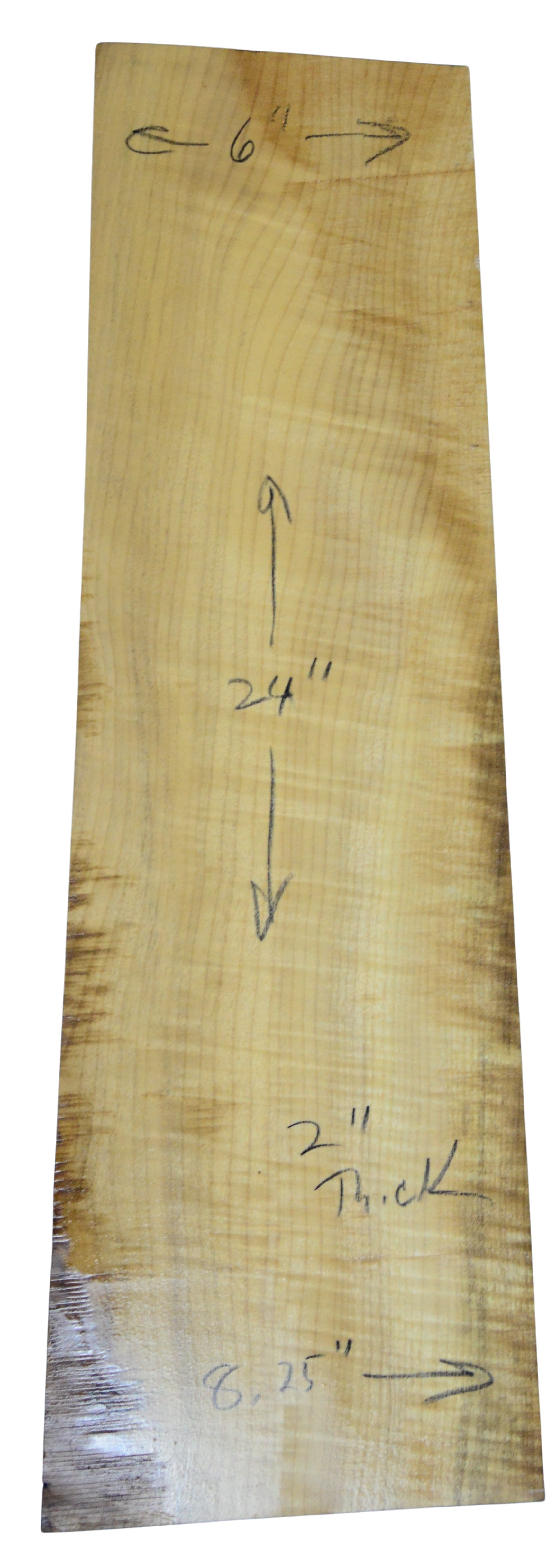 Myrtle (American) Guitar Back Billet L026351.G.025