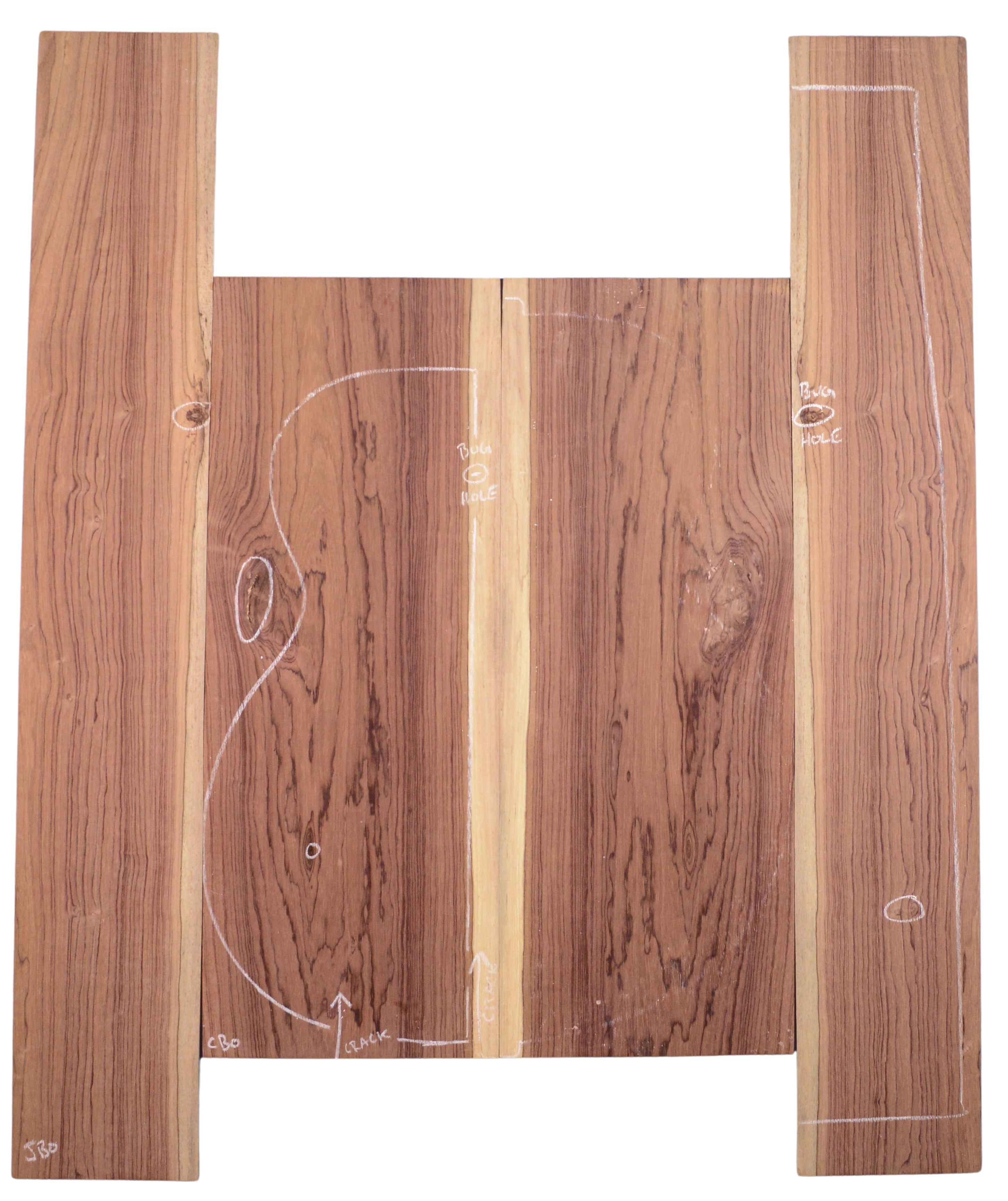 Rosewood (Nicaraguan) GuitarSet4pcATC L20072.G.002