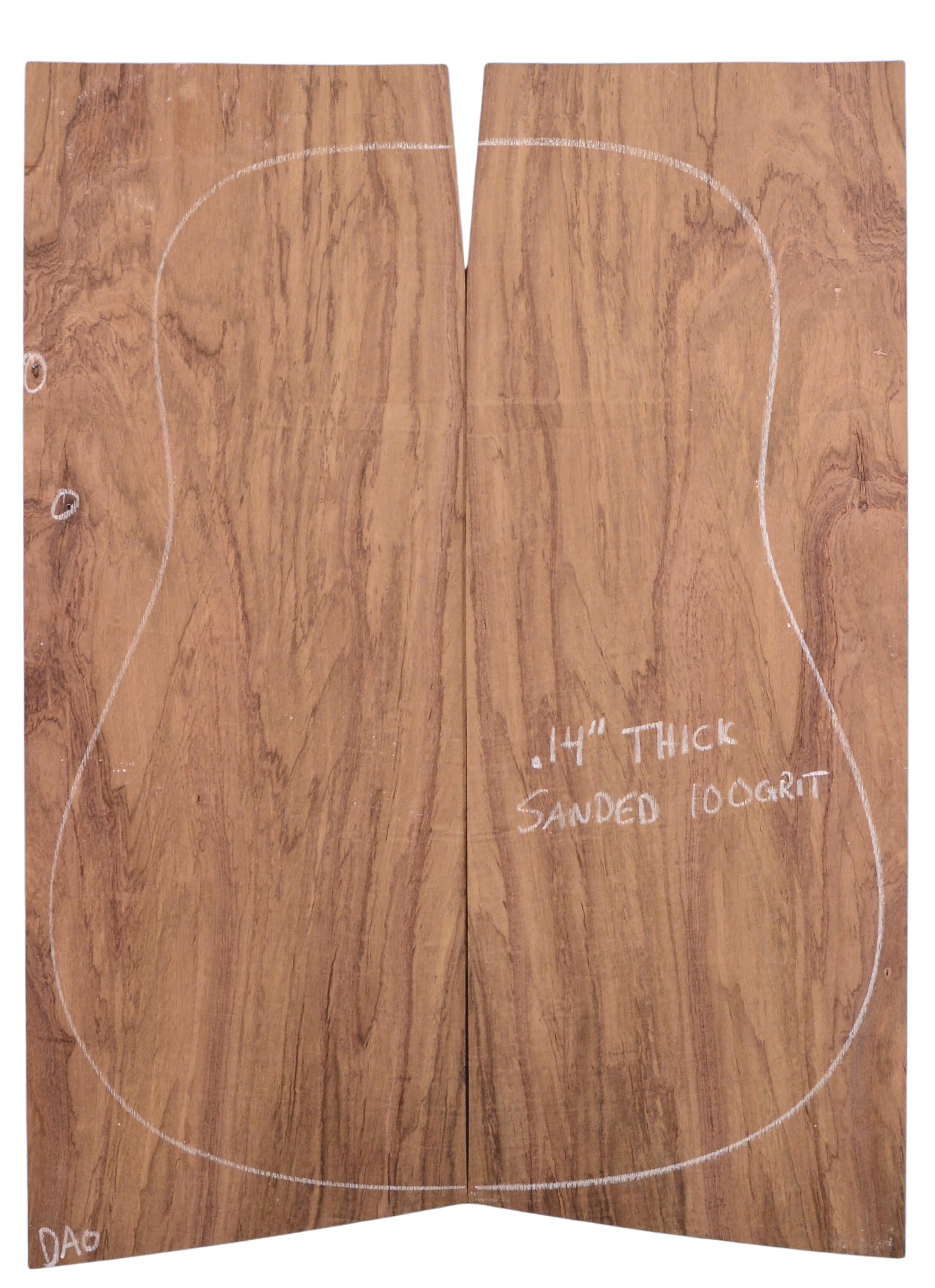 Rosewood (Nicaraguan) GuitarBack2pcATC L20072.G.045