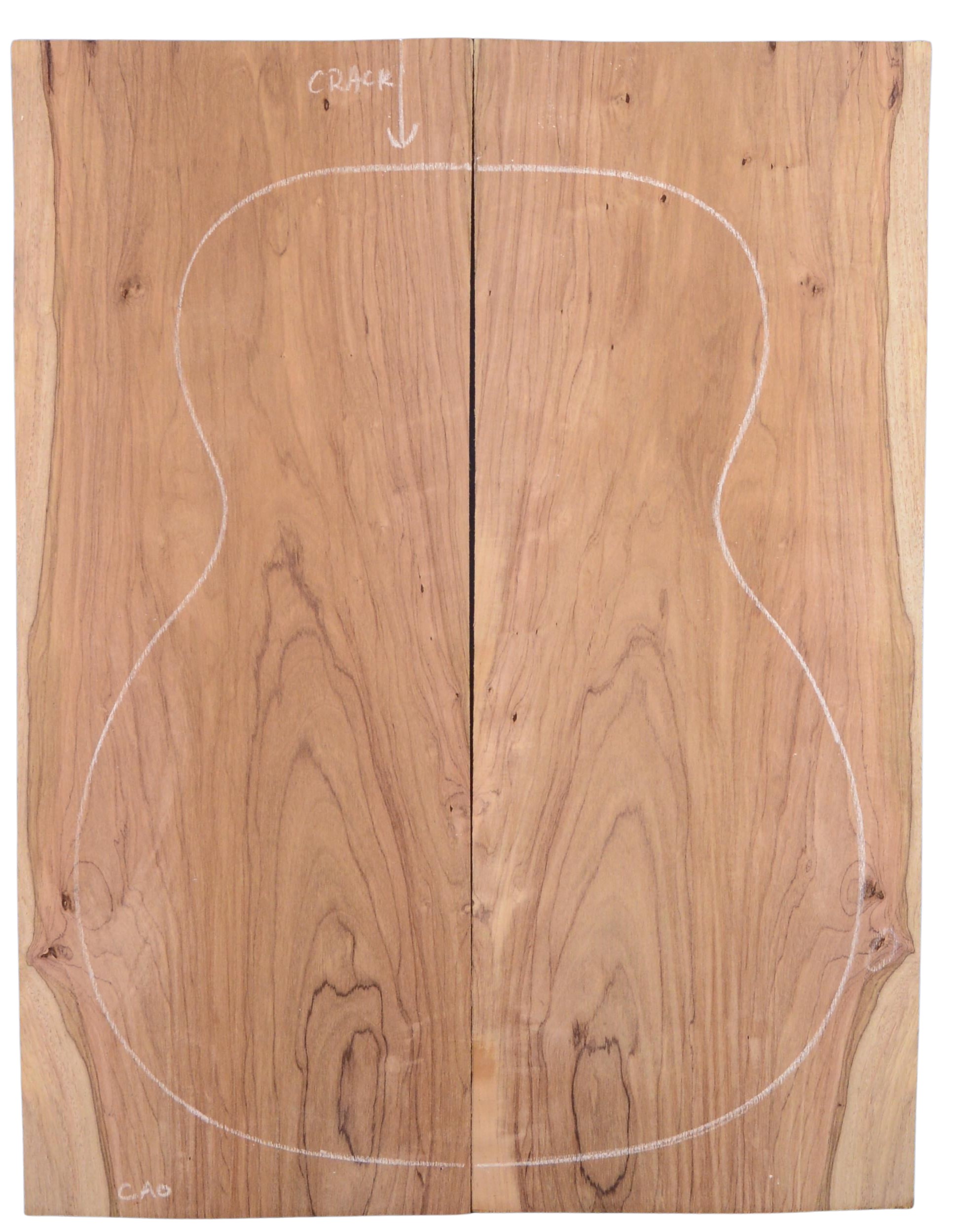 Rosewood (Nicaraguan) GuitarBack2pcATC L20072.G.049