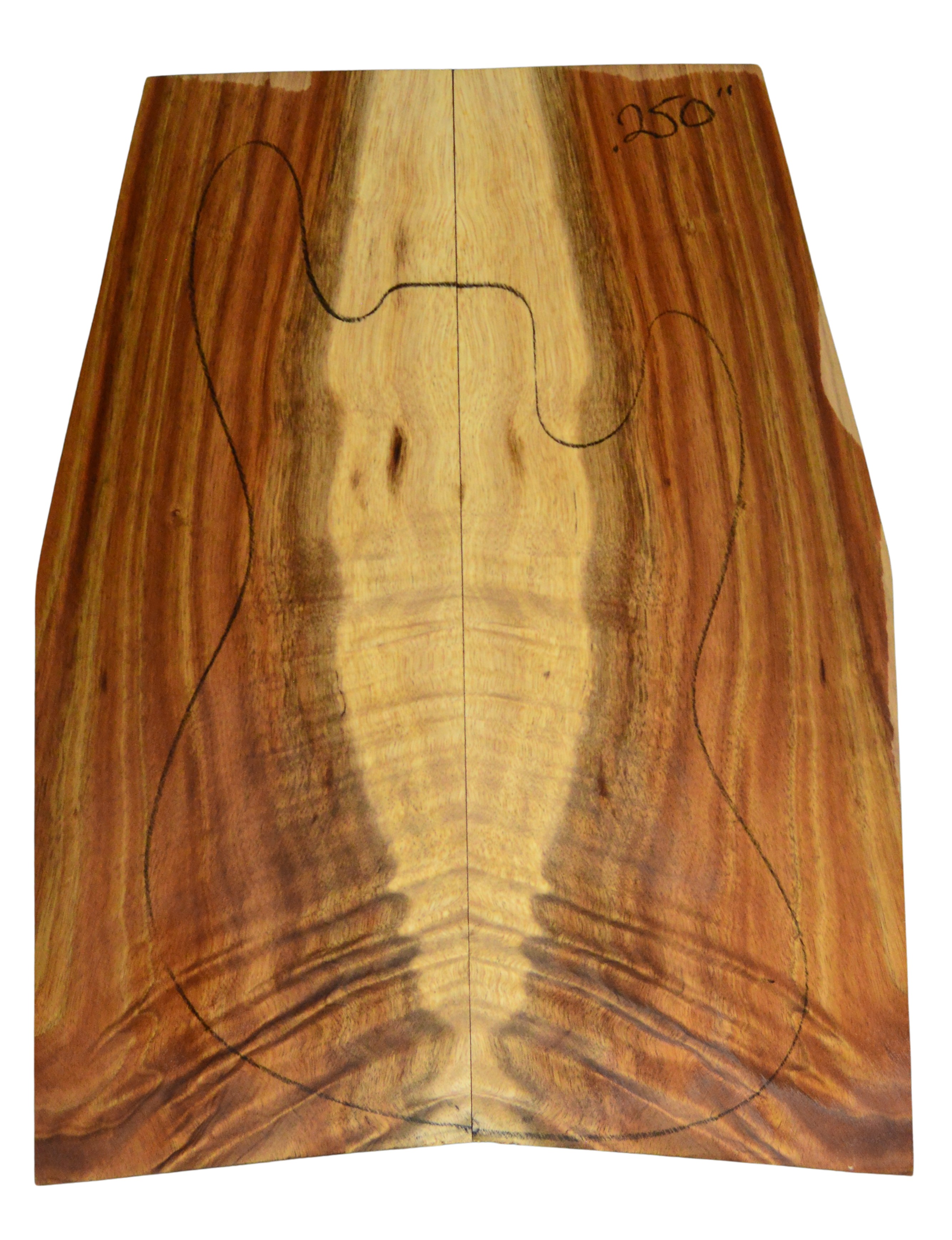 Koa GuitarSolidBodyTopATC L026347.G.048
