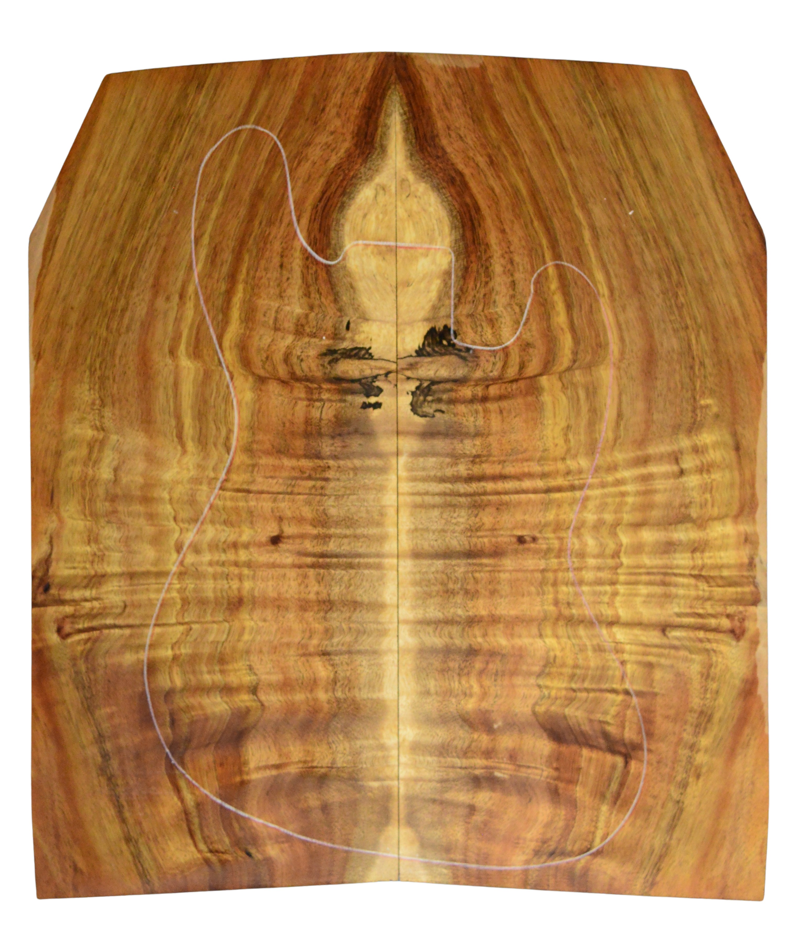 Koa GuitarSolidBodyTopATC L026347.G.049