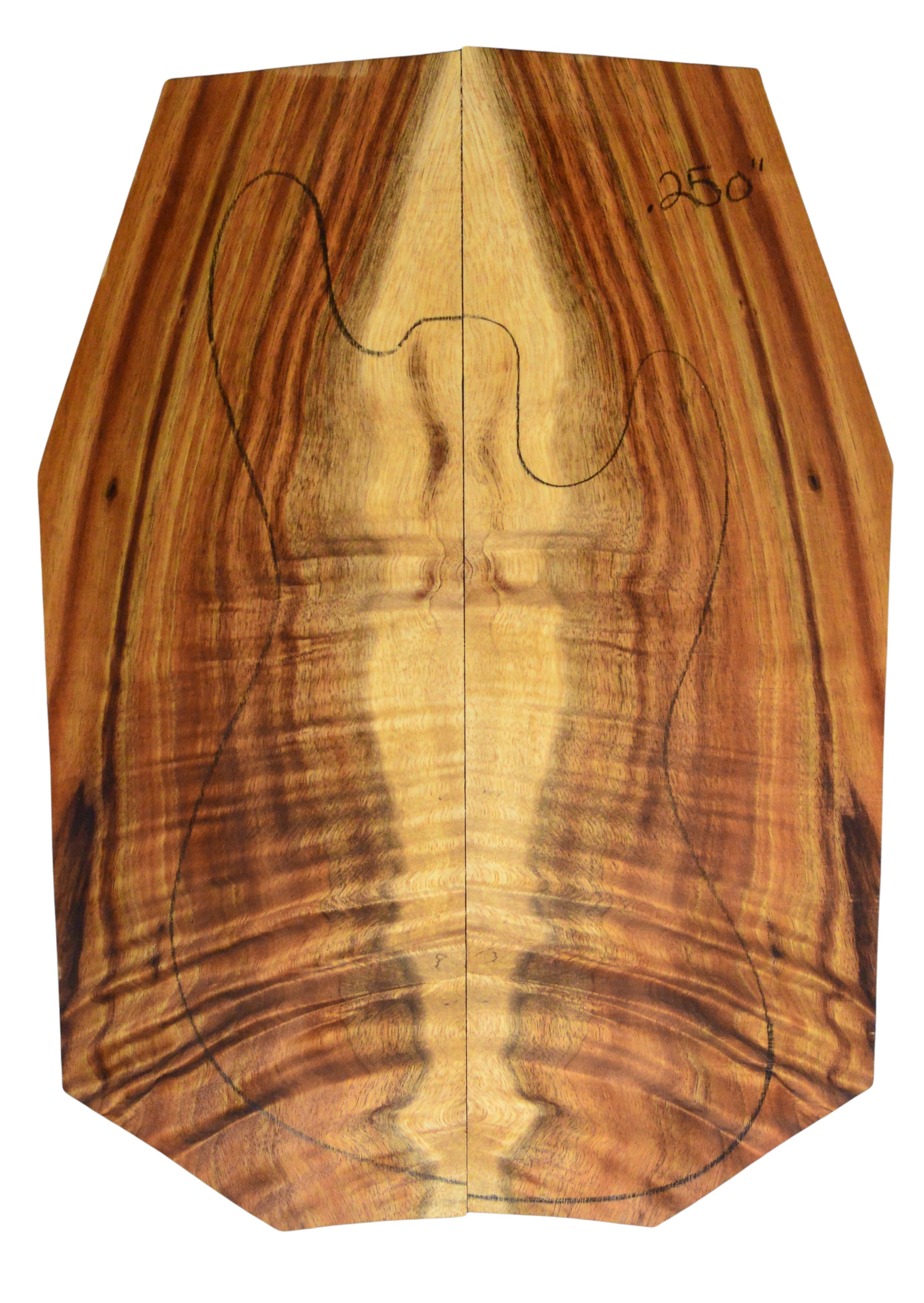 Koa GuitarSolidBodyTopATC L026347.G.050