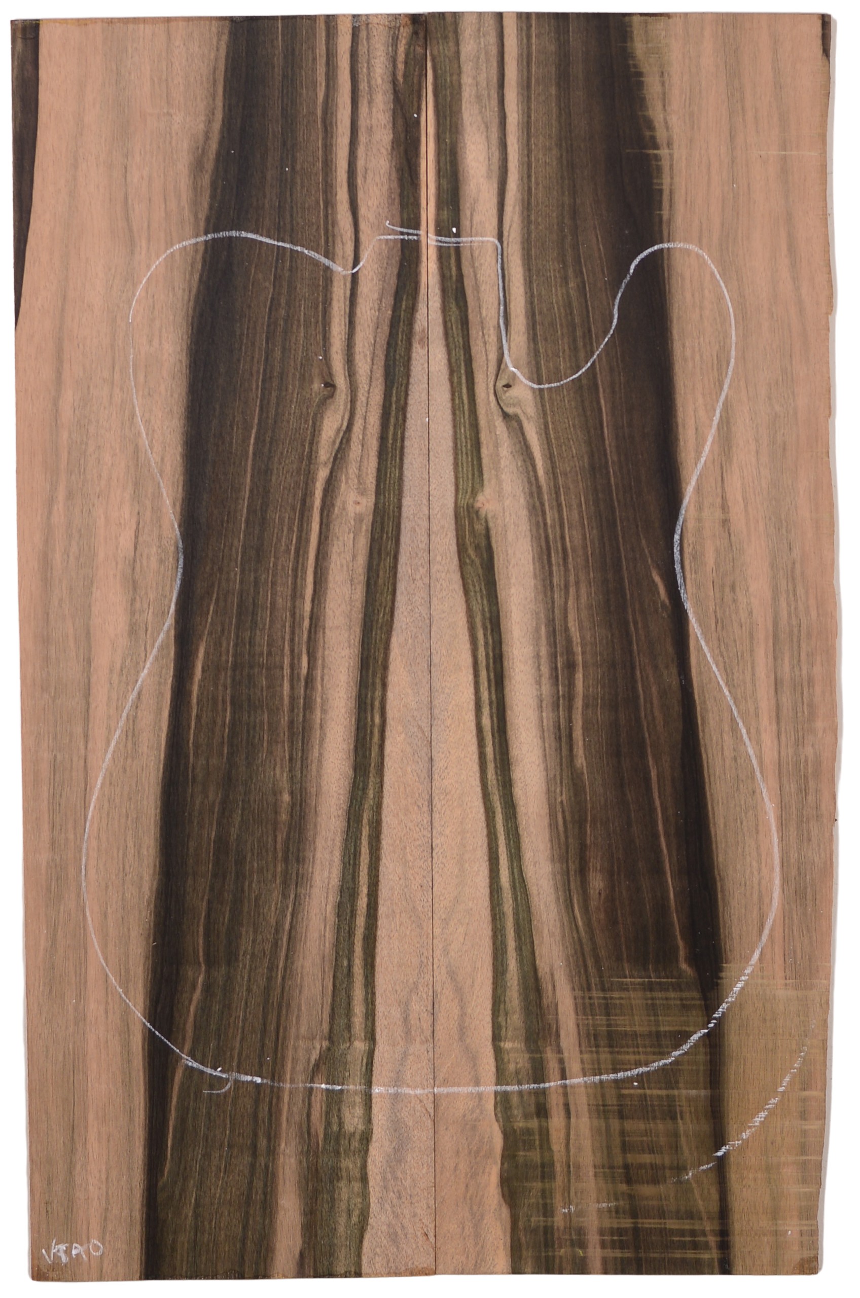 Ebony (Macassar) GuitarSolidBodyTopATC L15511.G.023