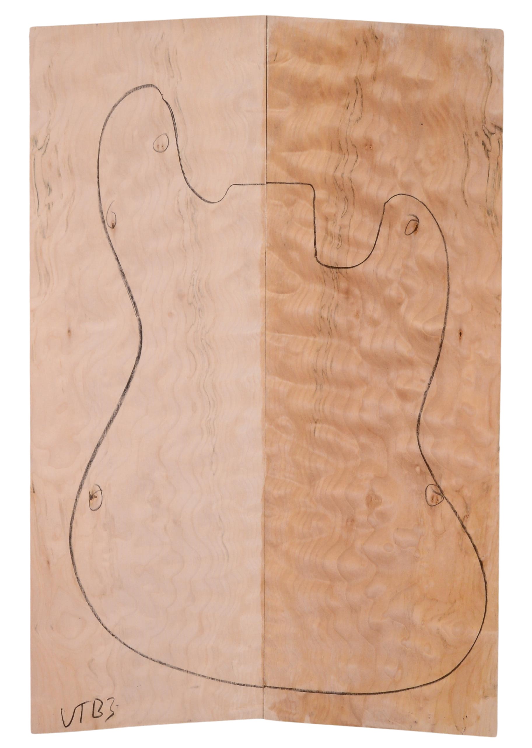 Maple (Big Leaf) GuitarSolidBodyTopATC L15866.G.150