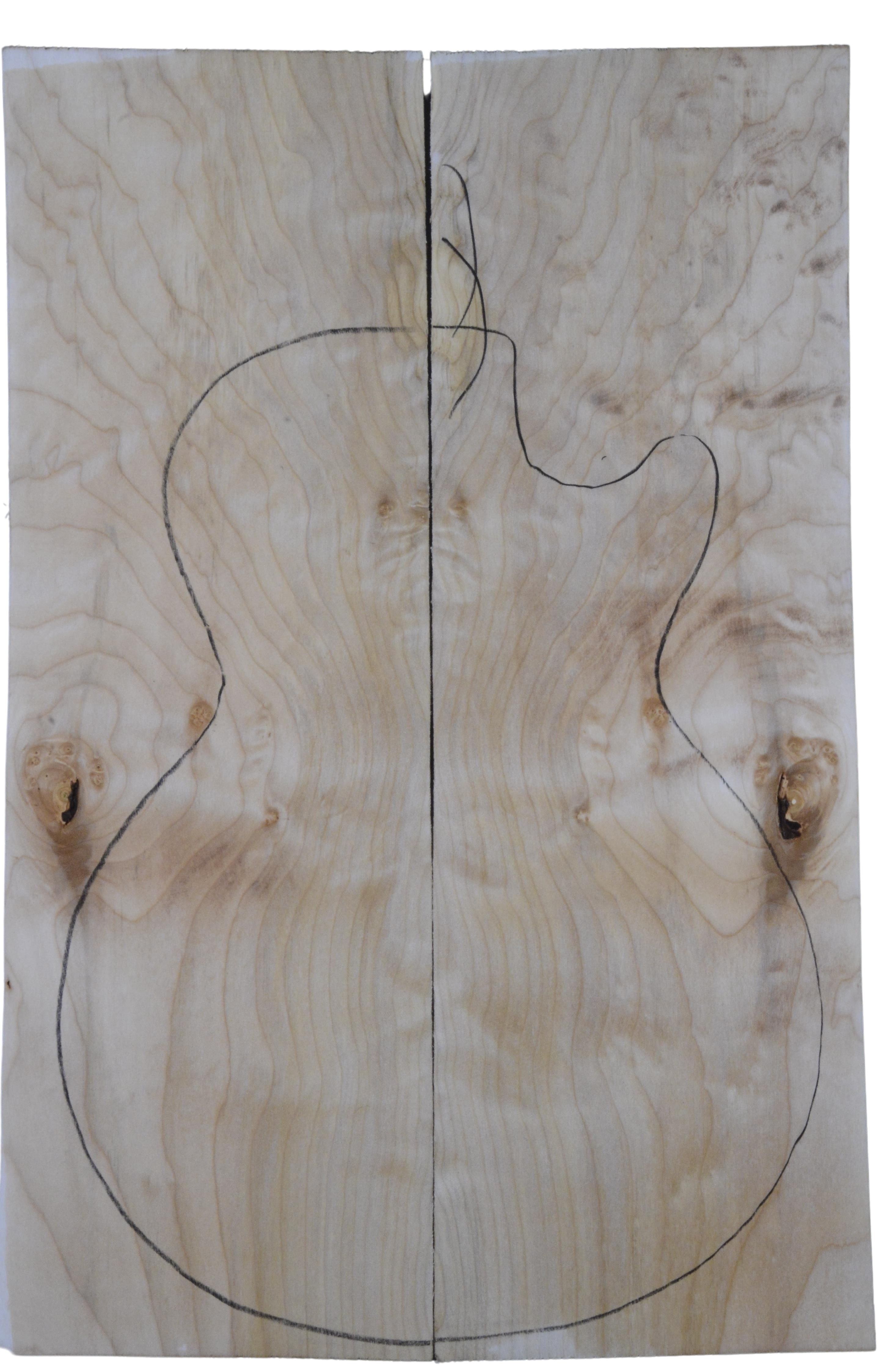 Maple (Big Leaf) GuitarSolidBodyTopATC L20174.G.060