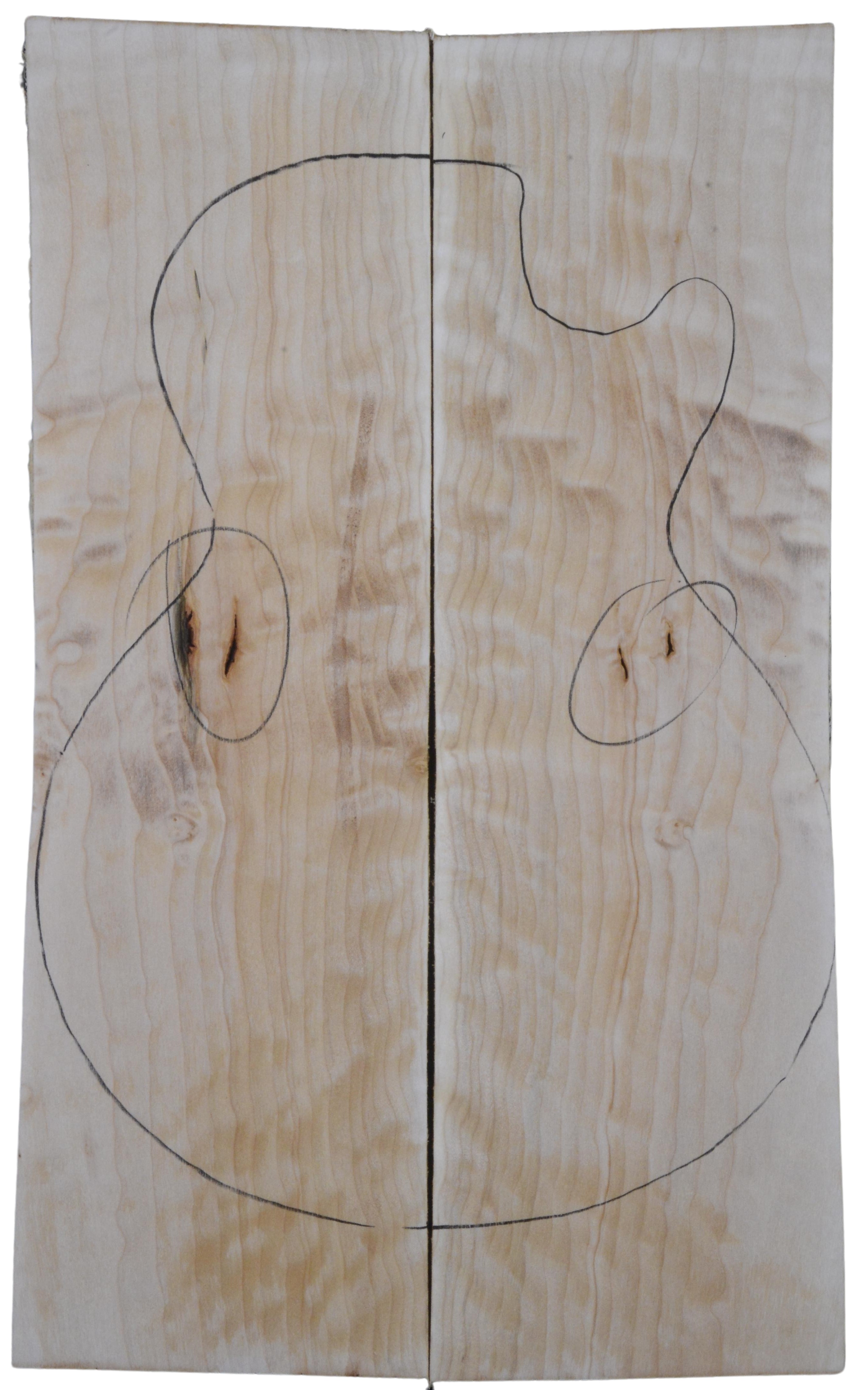 Maple (Big Leaf) GuitarSolidBodyTopATC L20174.G.061