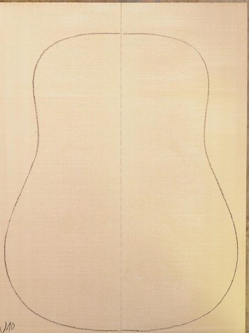 Spruce (European) GuitarSoundboardATC EUTOPS1.G.023