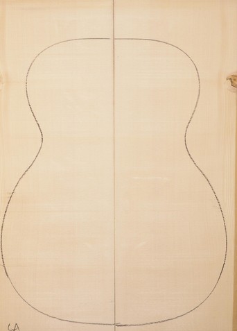 Spruce (European) GuitarSoundboardATC EUTOPS1.G.097
