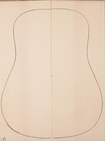 Spruce (European) GuitarSoundboardATC EUTOPS1.G.245