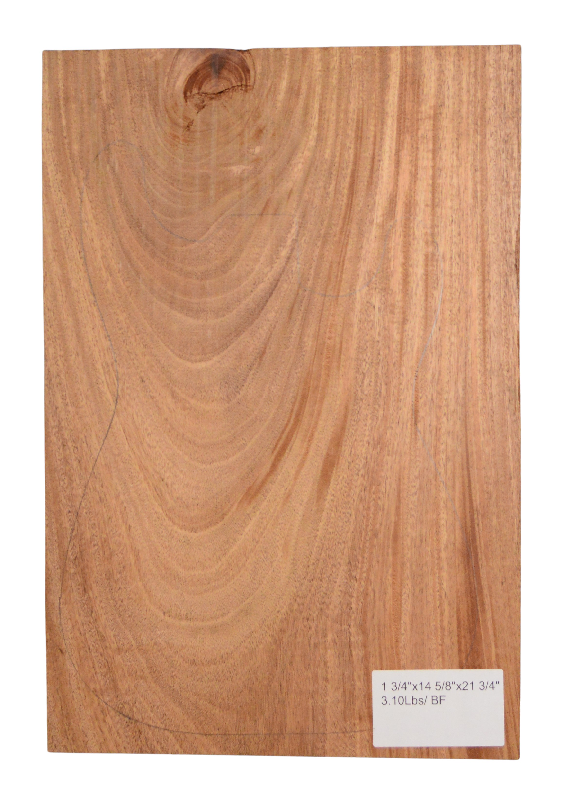 Mahogany (African) GuitarSolidBodyBilletATC L26336.G.001