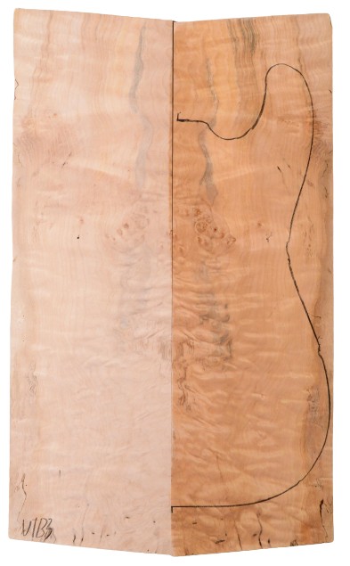 Maple (Big Leaf) GuitarSolidBodyTopATC C3370.G.108