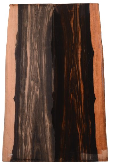 Ebony (Macassar) GuitarBack2pcATC EB.0002.G.034