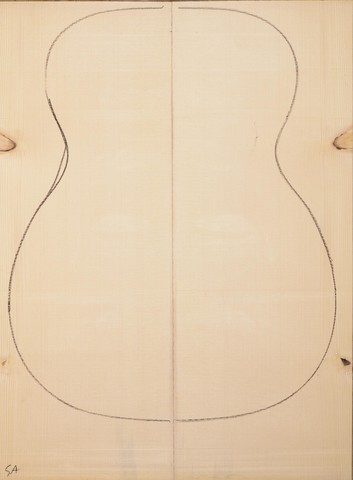 Spruce (European) GuitarSoundboardATC EUTOPS1.G.096
