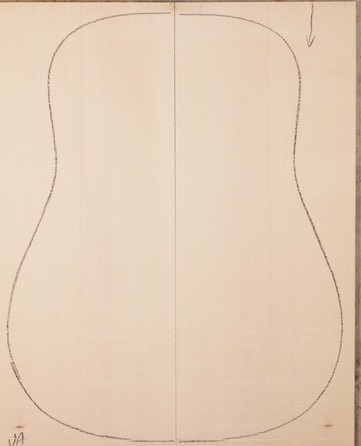 Spruce (European) GuitarSoundboardATC EUTOPS1.G.175