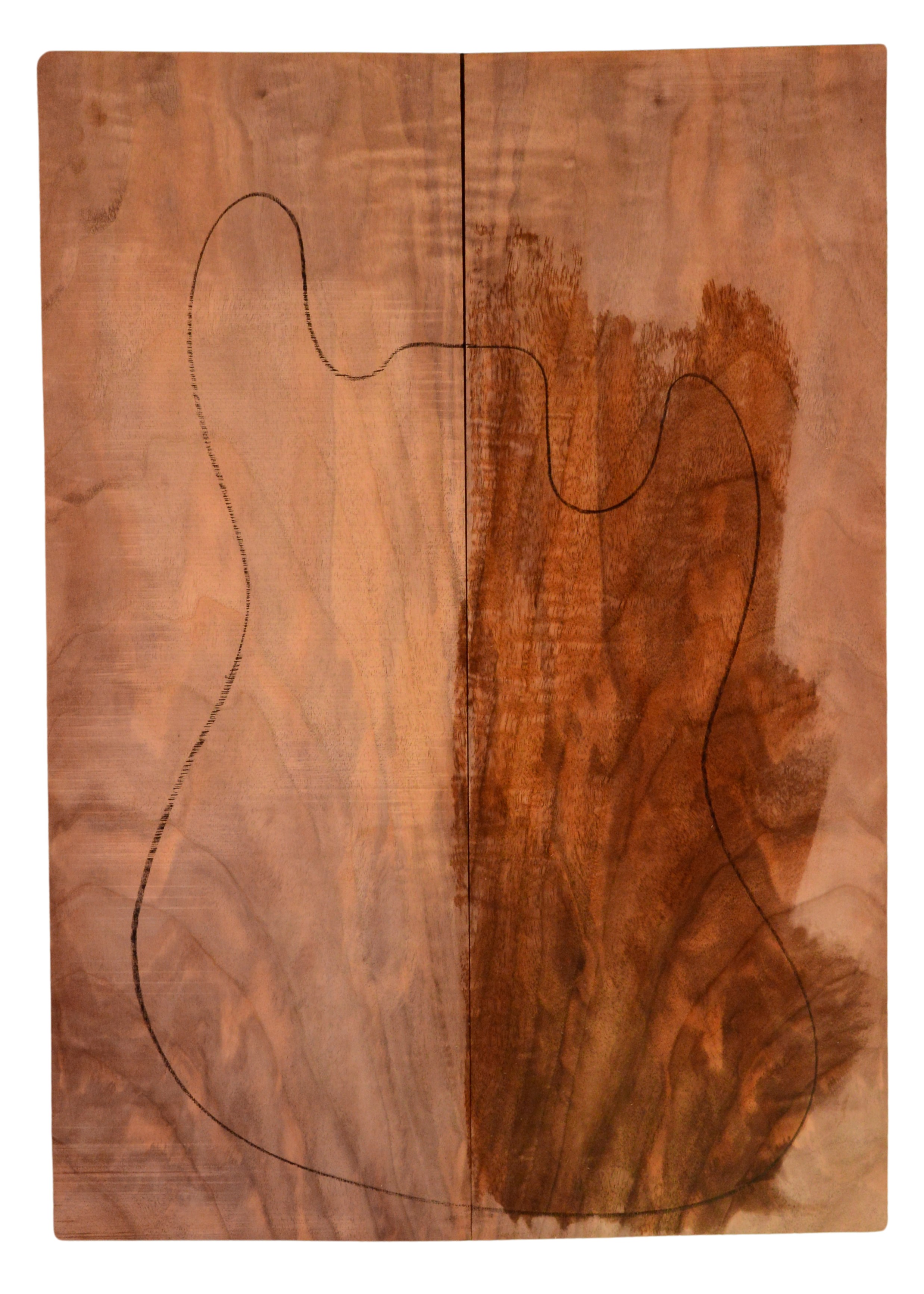 Walnut (Claro) GuitarSolidBodyTopATC 15492.G.038