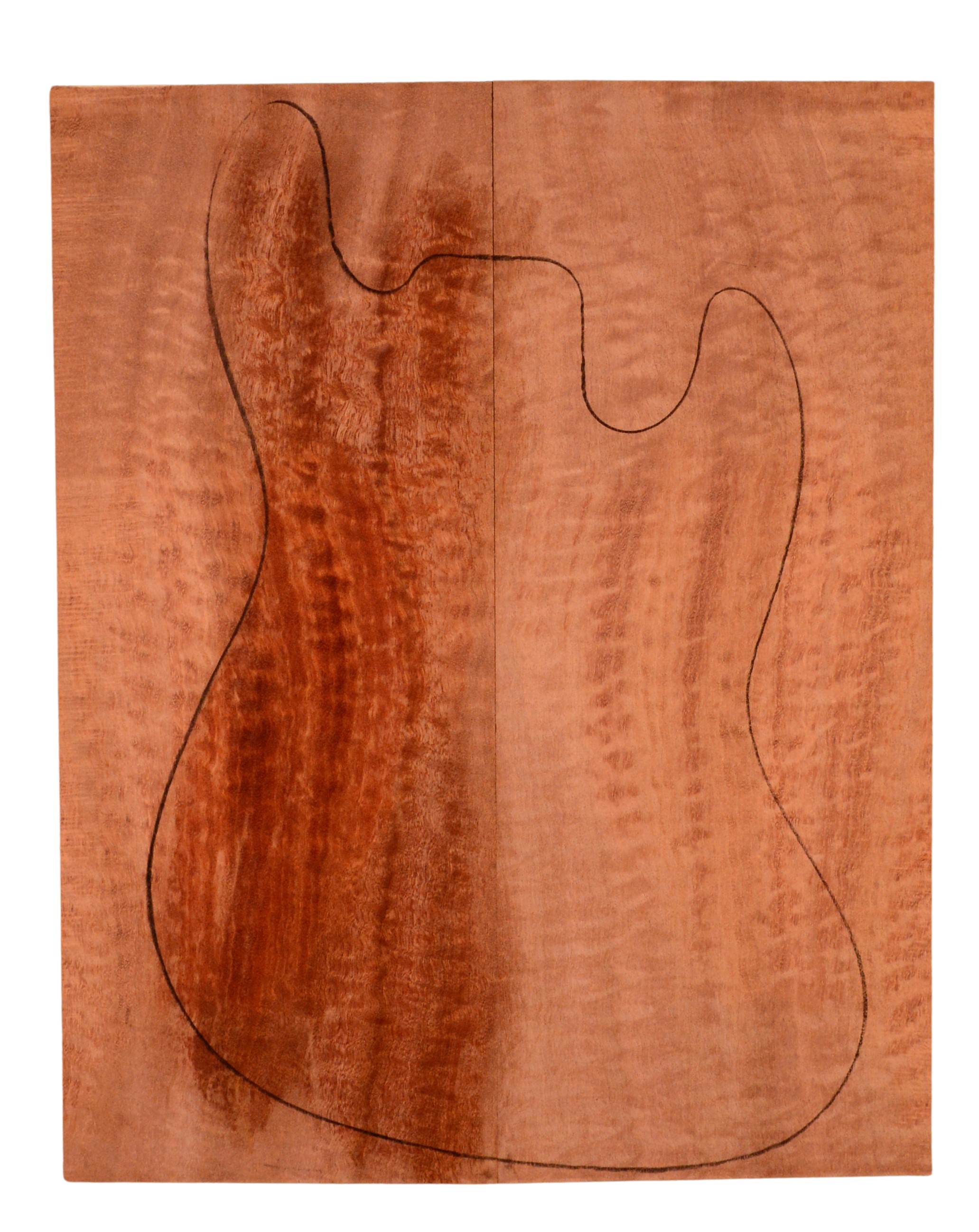 Sapele GuitarSolidBodyTopATC 15493.G.019