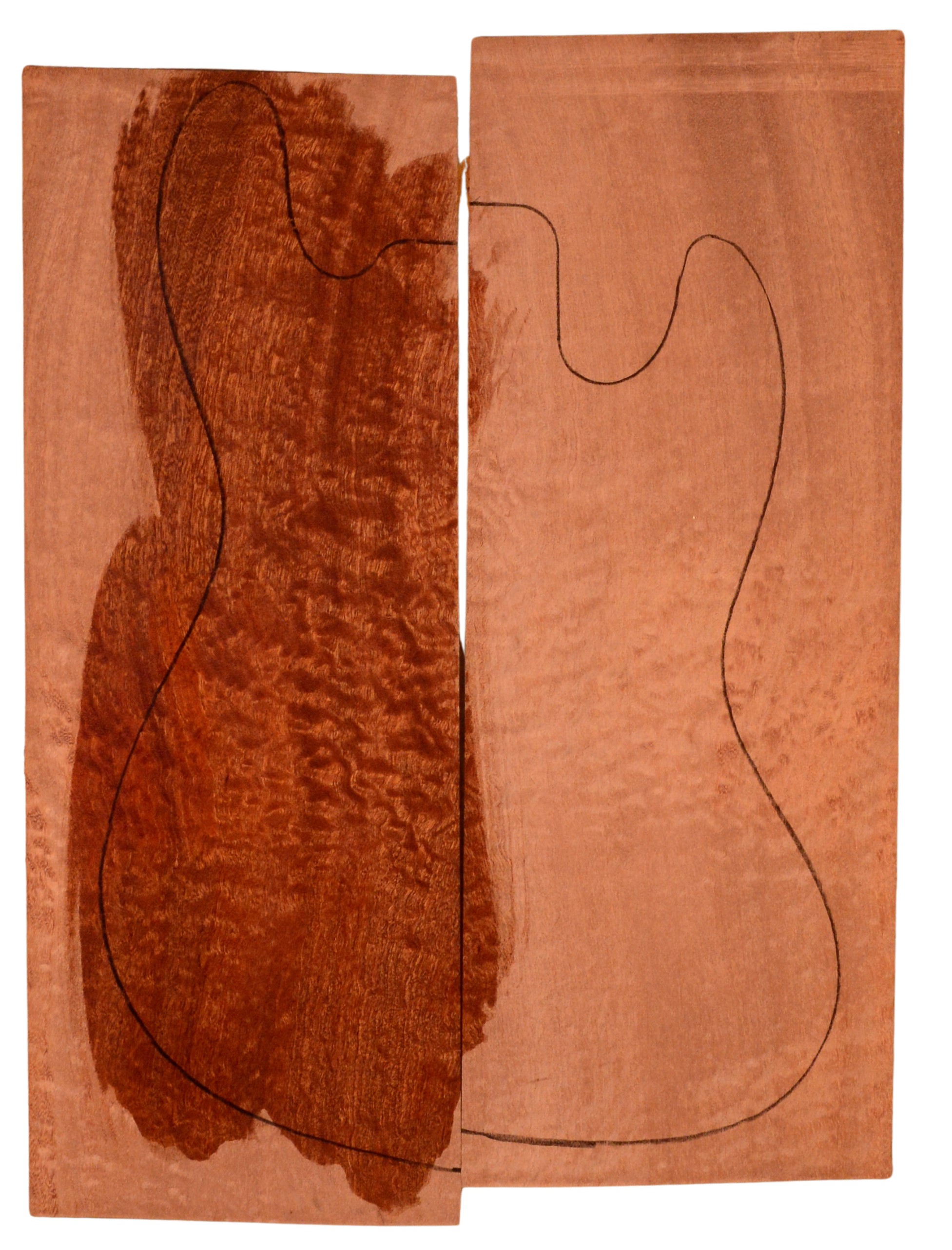 Sapele GuitarSolidBodyTopATC 15493.G.021